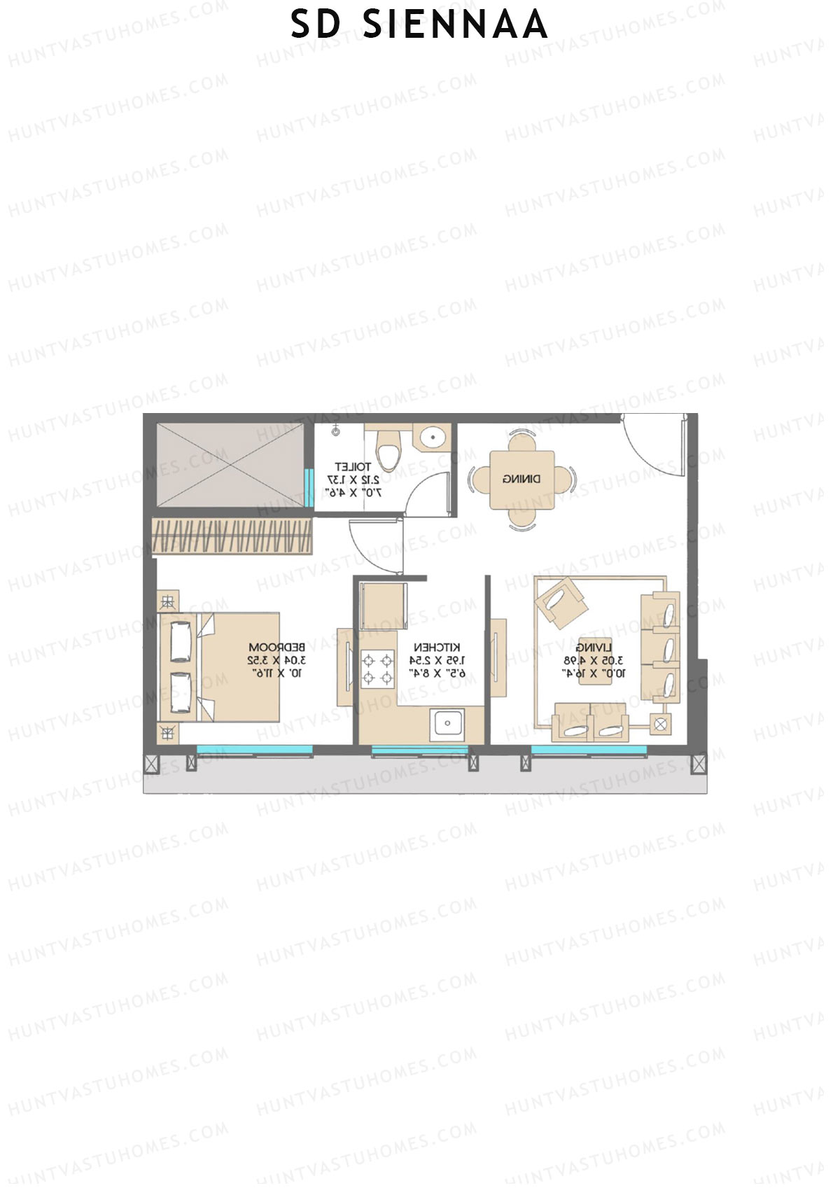 SD Siennaa Wing A Unit 3 (Type C) Floor Plan