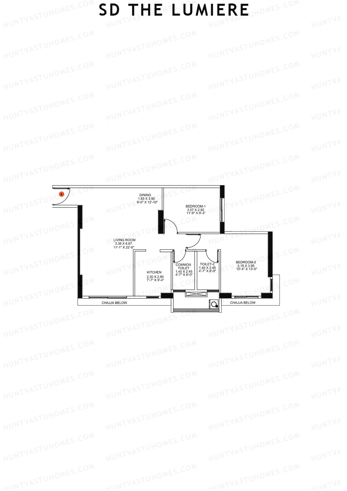 SD The Lumiere Tower 1 Unit 4 Floor Plan