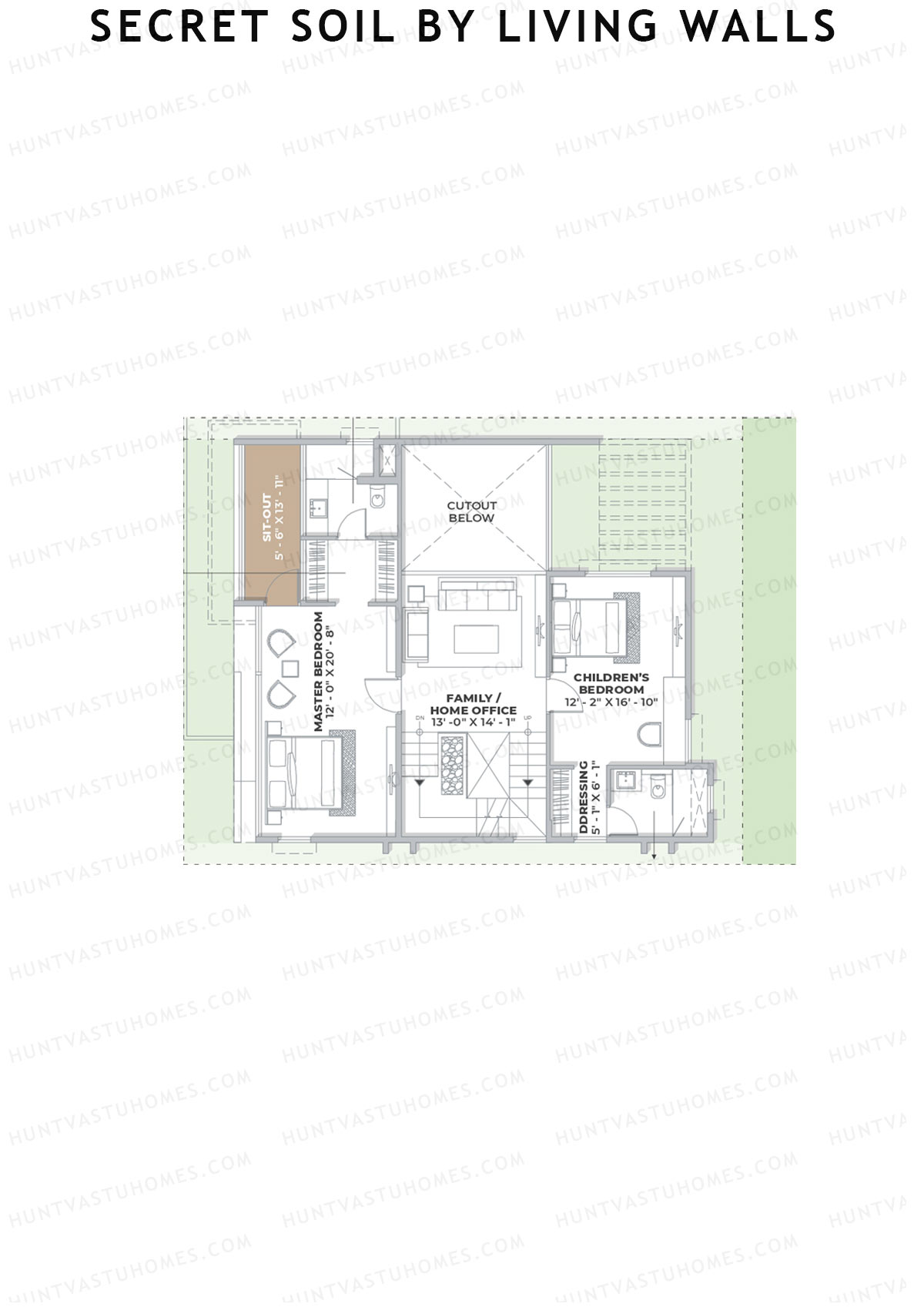 Secret Soil By Living Walls Villa H60-H63 Unit H60 (Villa) Floor Plan