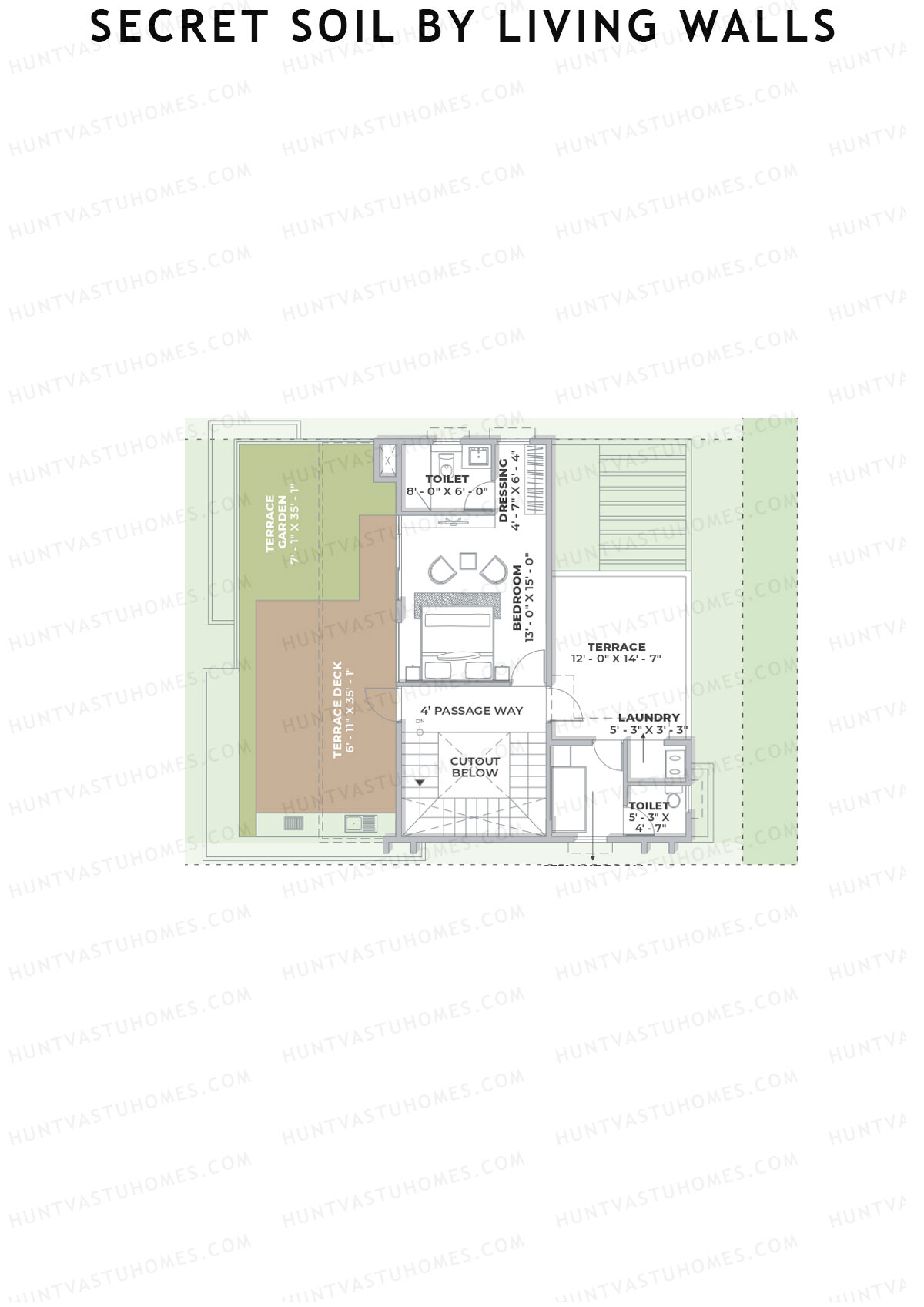 Secret Soil By Living Walls Villa H60-H63 Unit H60 (Villa) Floor Plan