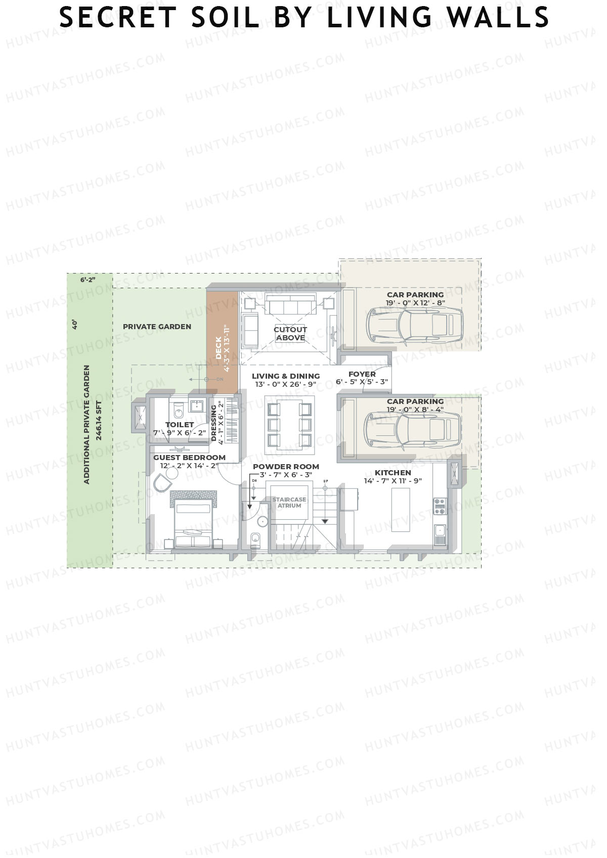Secret Soil By Living Walls Villa H65-H68 Unit H65 (Villa) Floor Plan