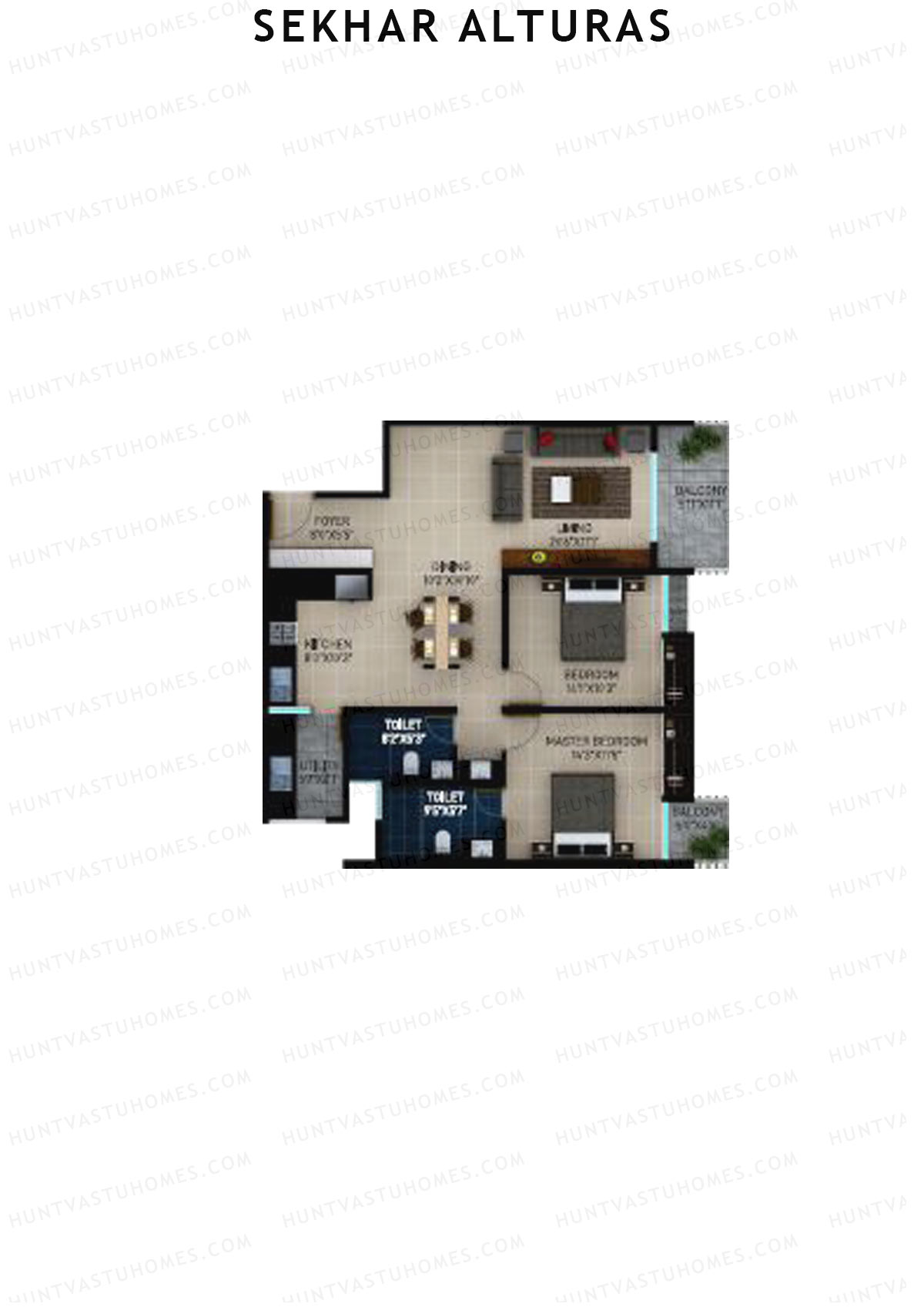 Sekhar Alturas Tower A Unit 11 Floor Plan