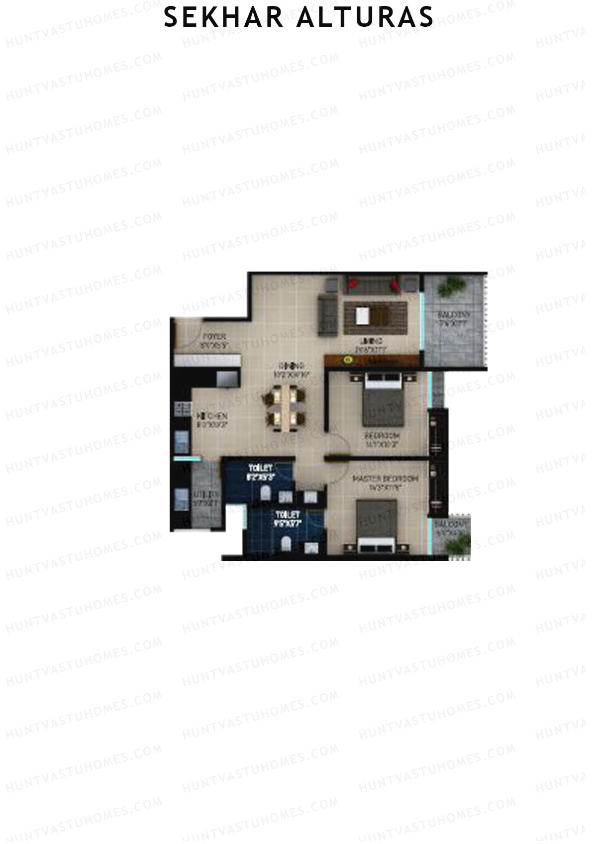 Sekhar Alturas Tower A Unit 11 Floor Plan