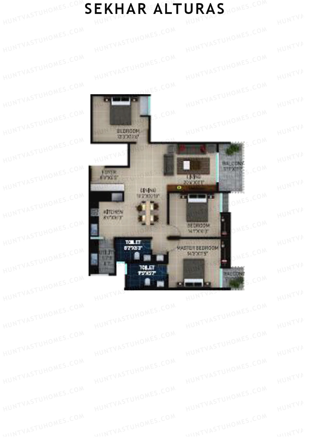 Sekhar Alturas Tower A Unit 11 Floor Plan