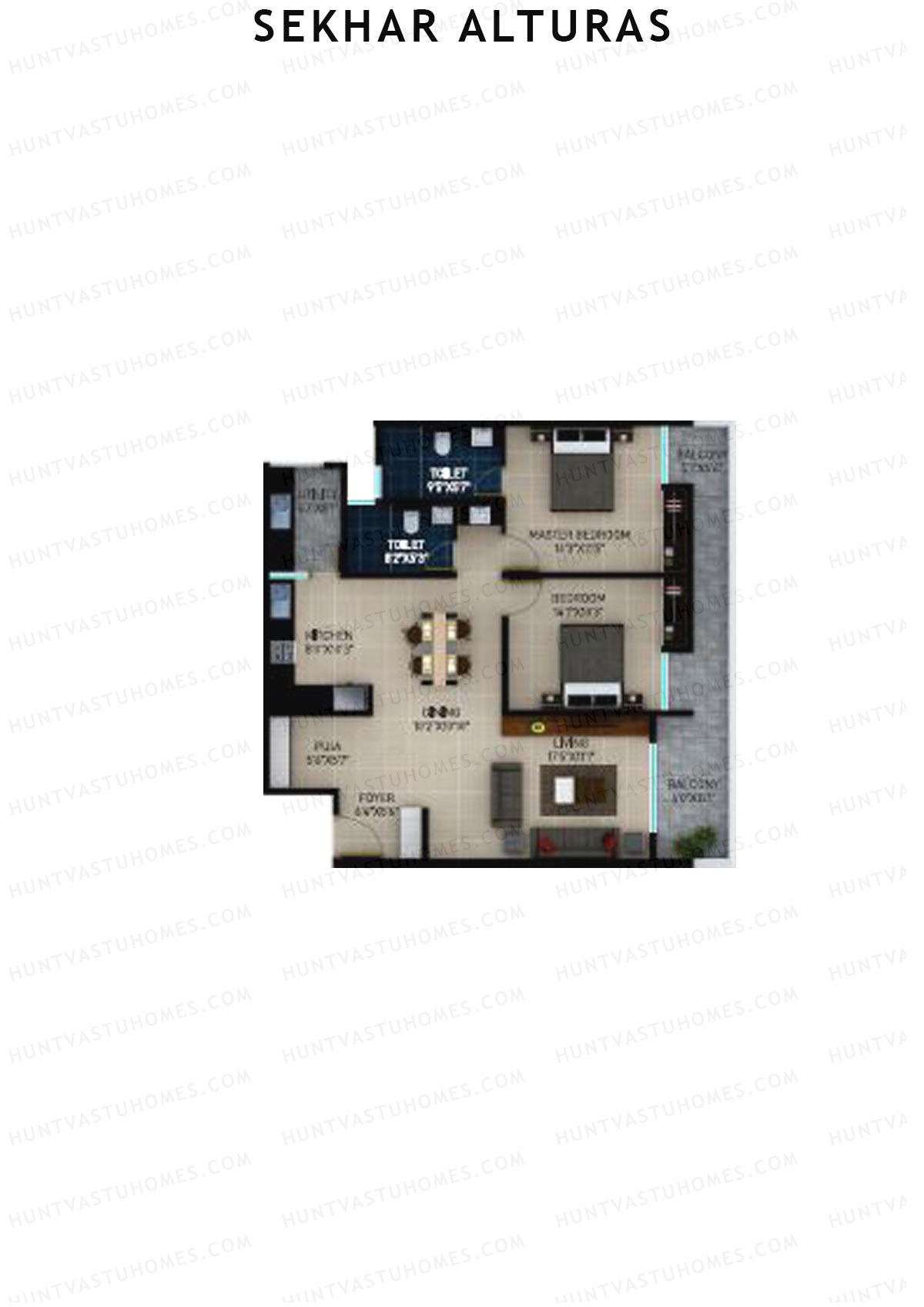 Sekhar Alturas Tower A Unit 12 Floor Plan