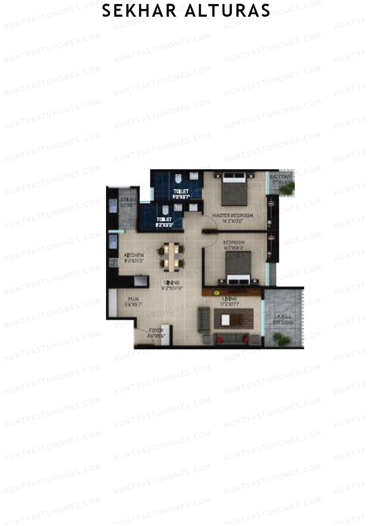 Sekhar Alturas Tower A Unit 12 Floor Plan