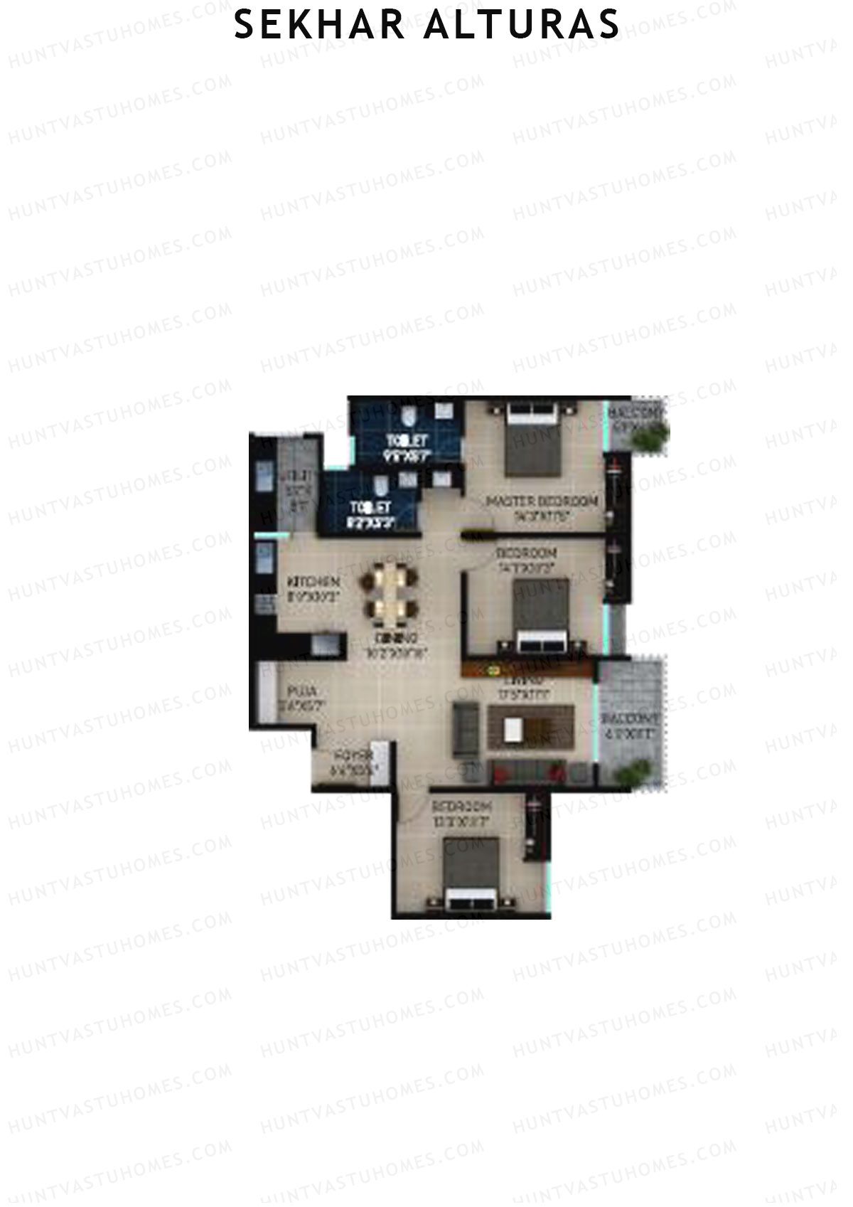 Sekhar Alturas Tower A Unit 12 Floor Plan