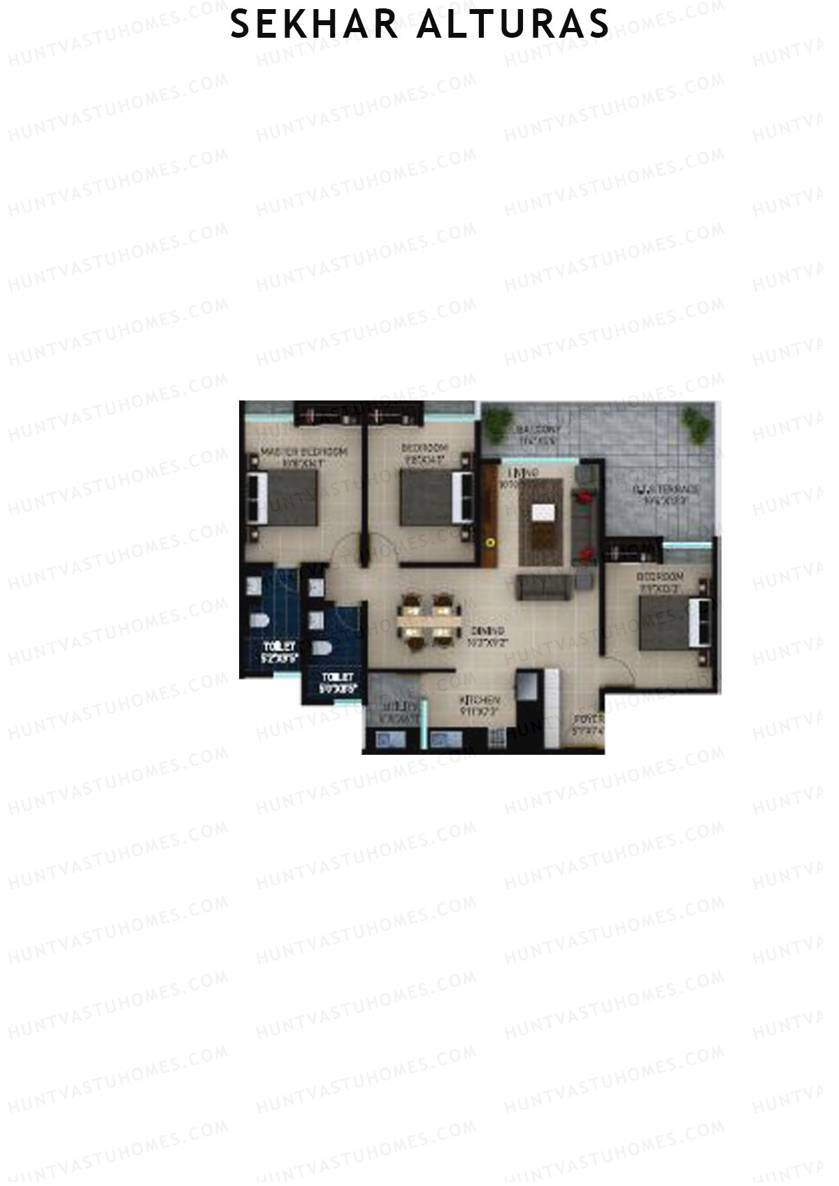Sekhar Alturas Tower A Unit 13 Floor Plan