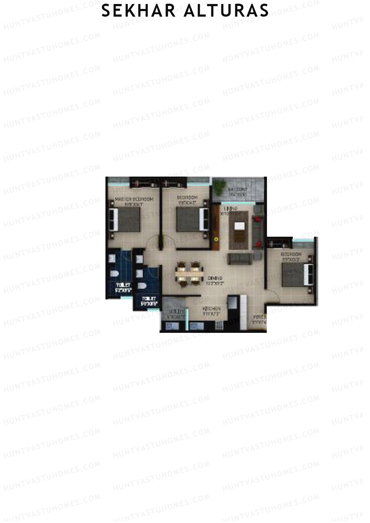 Sekhar Alturas Tower A Unit 13 Floor Plan