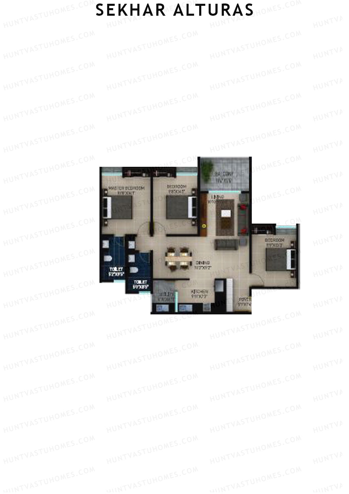 Sekhar Alturas Tower A Unit 13 Floor Plan