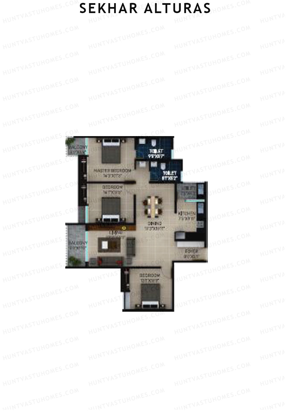 Sekhar Alturas Tower A Unit 4 Floor Plan