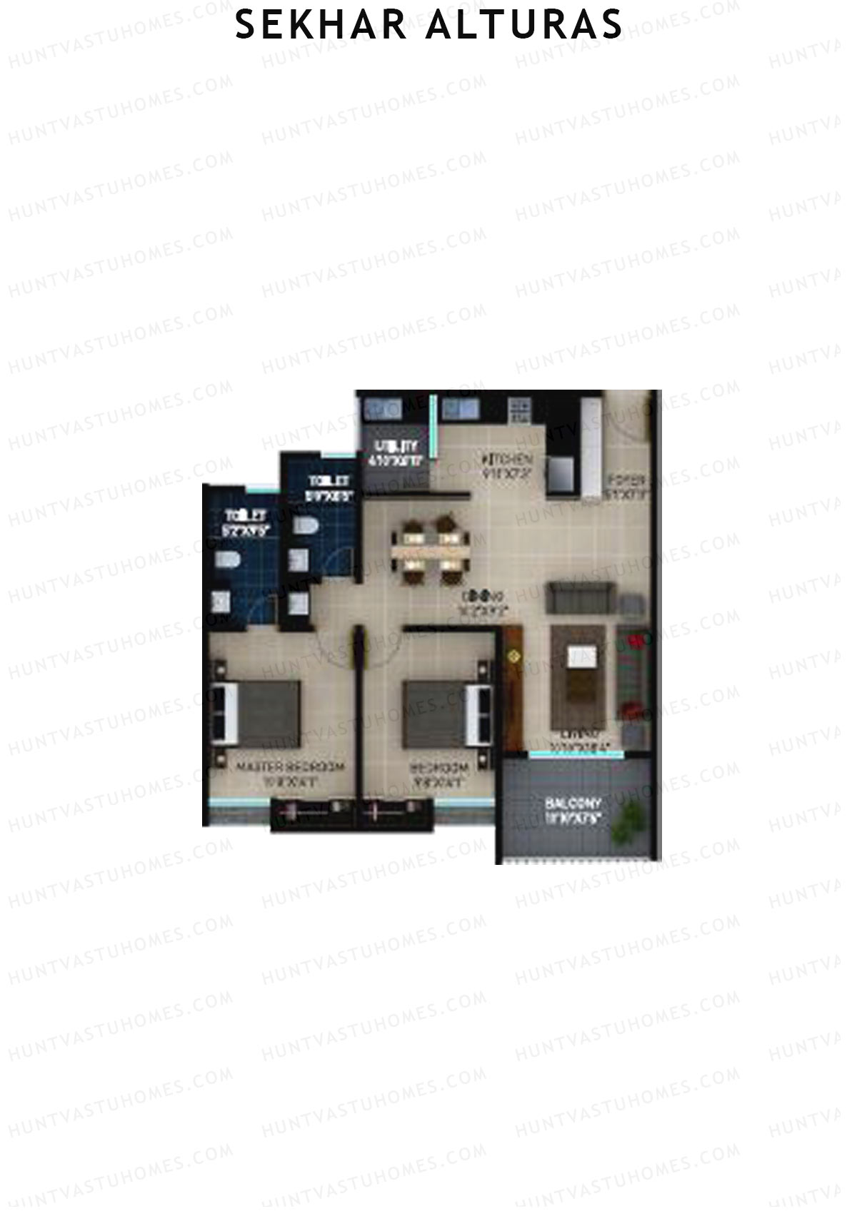 Sekhar Alturas Tower A Unit 5 Floor Plan