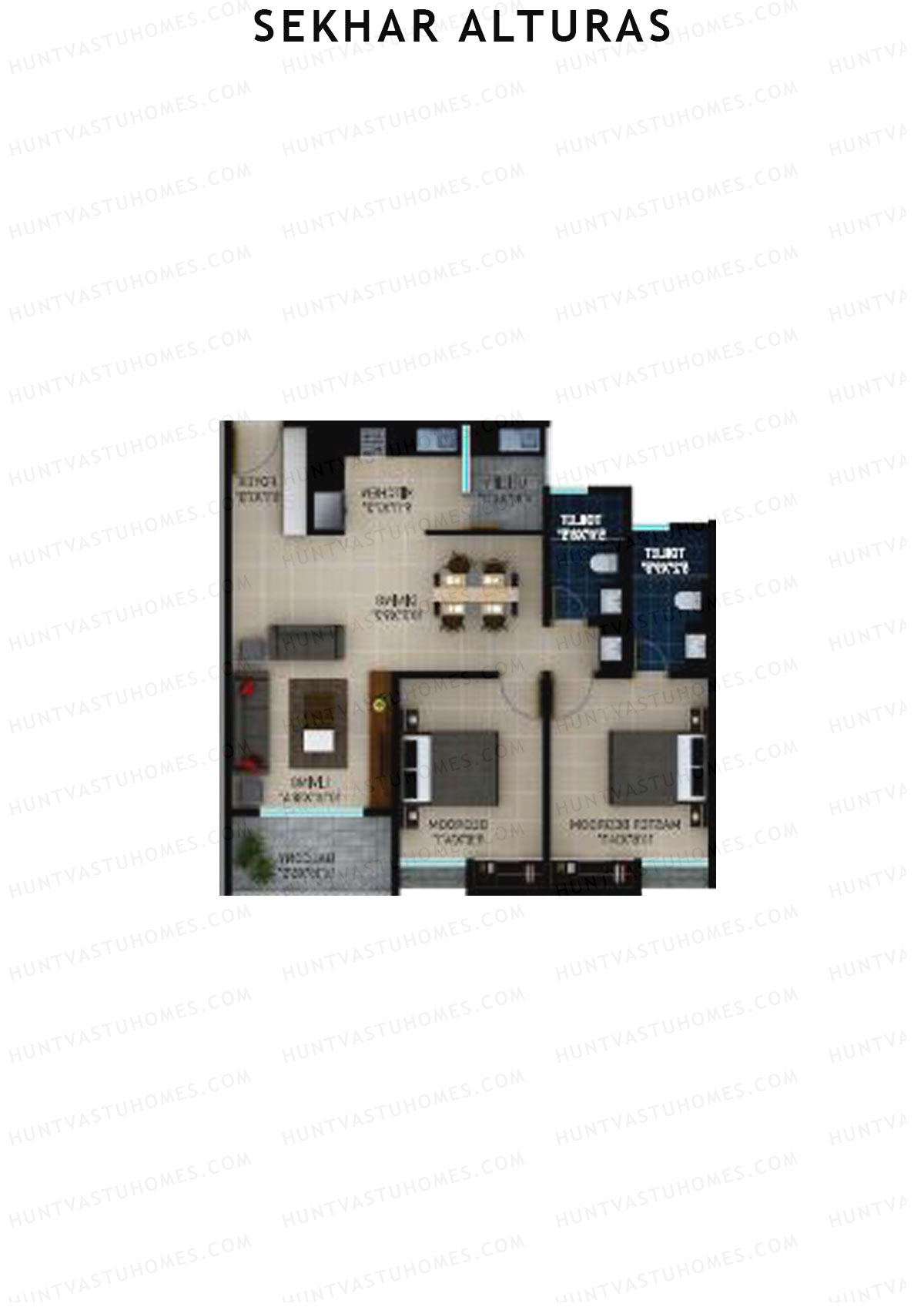 Sekhar Alturas Tower A Unit 6 Floor Plan