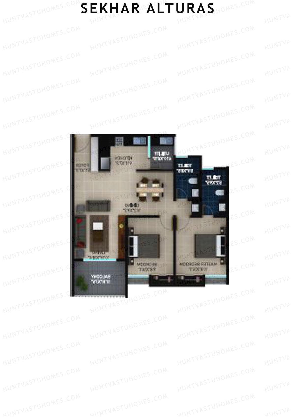 Sekhar Alturas Tower A Unit 6 Floor Plan