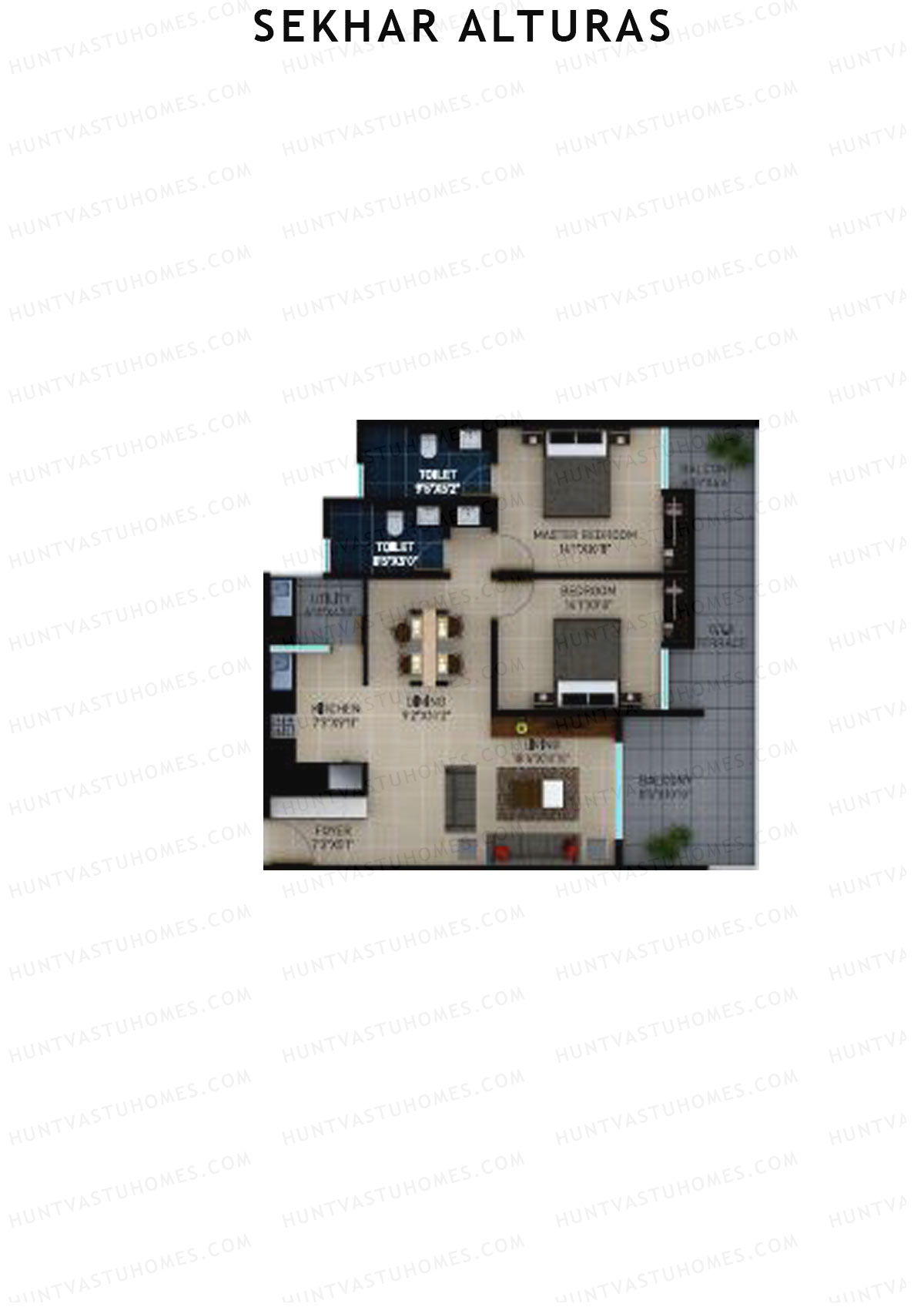 Sekhar Alturas Tower A Unit 7 Floor Plan