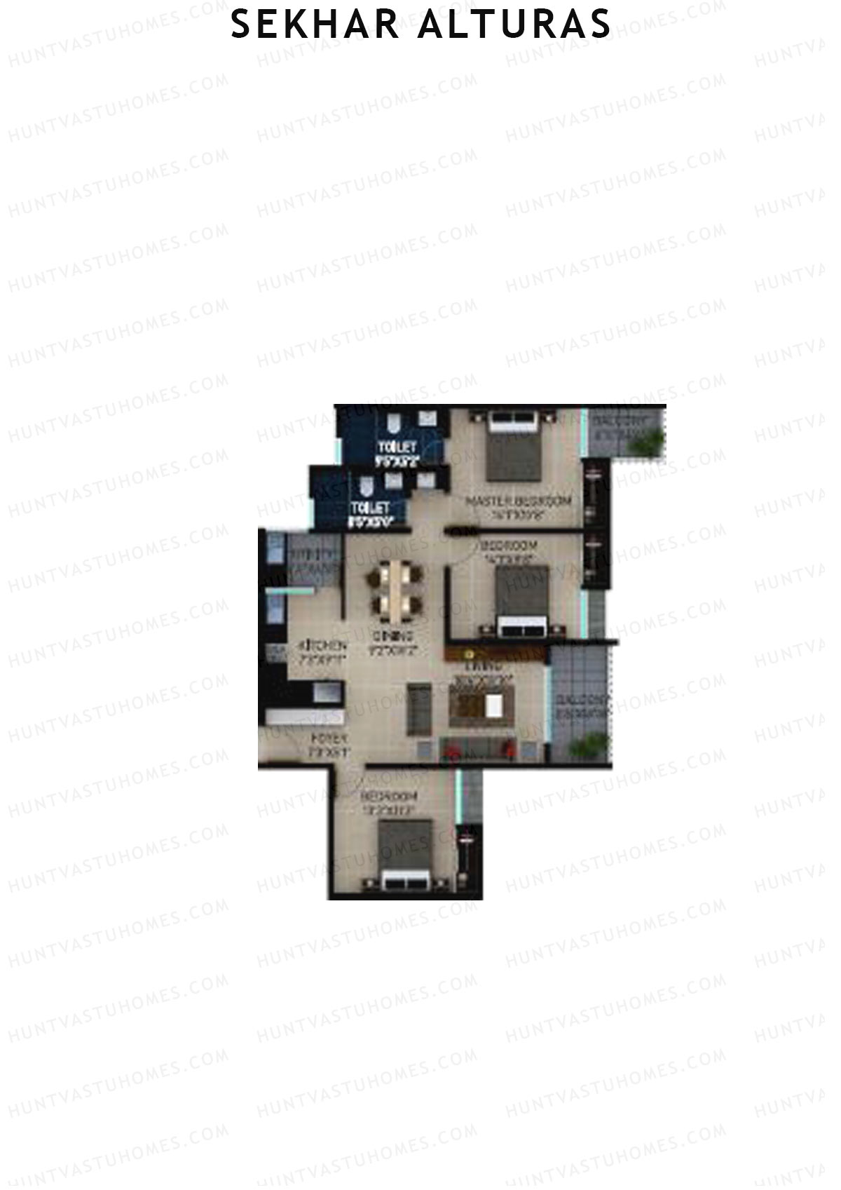 Sekhar Alturas Tower A Unit 7 Floor Plan