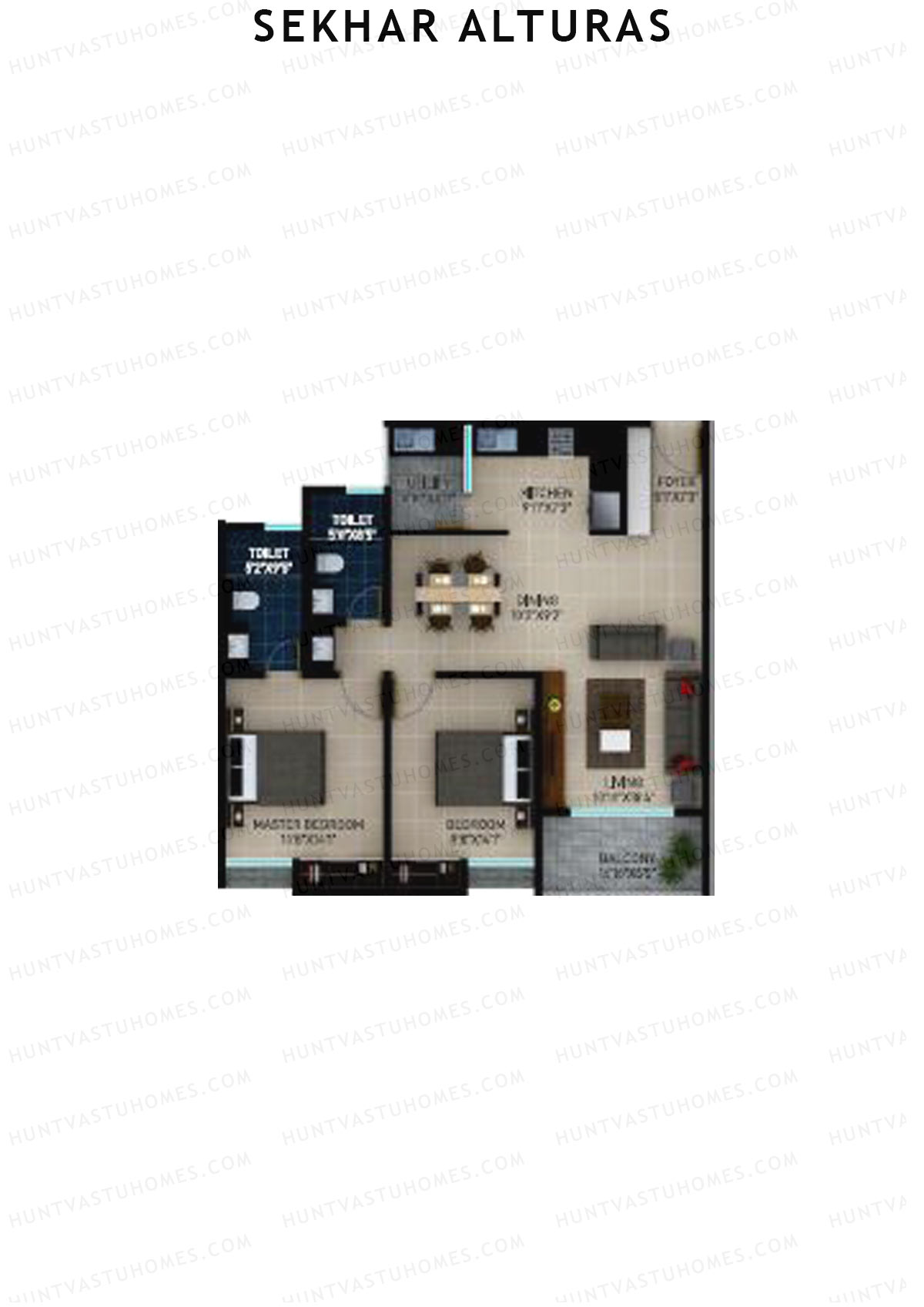 Sekhar Alturas Tower A Unit 8 Floor Plan