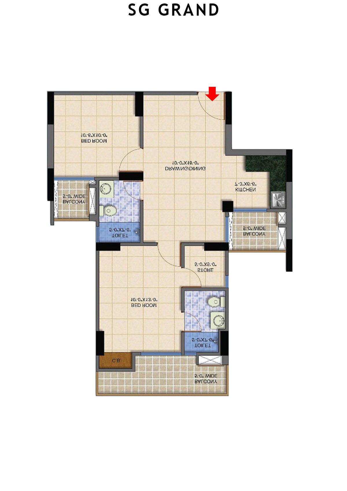 Sg Grand Crystal Unit 7 Floor Plan