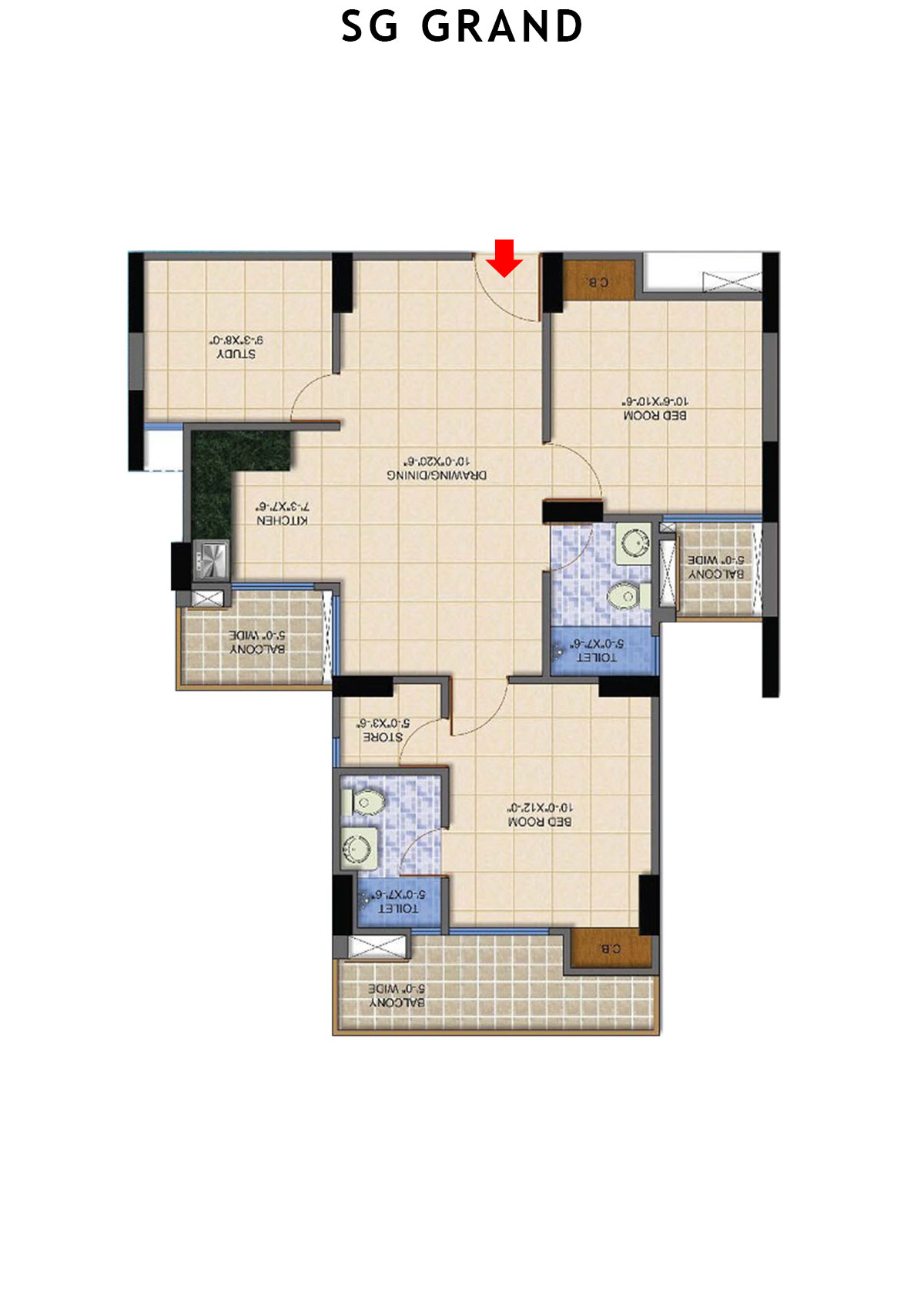 Sg Grand Crystal Unit 8 Floor Plan