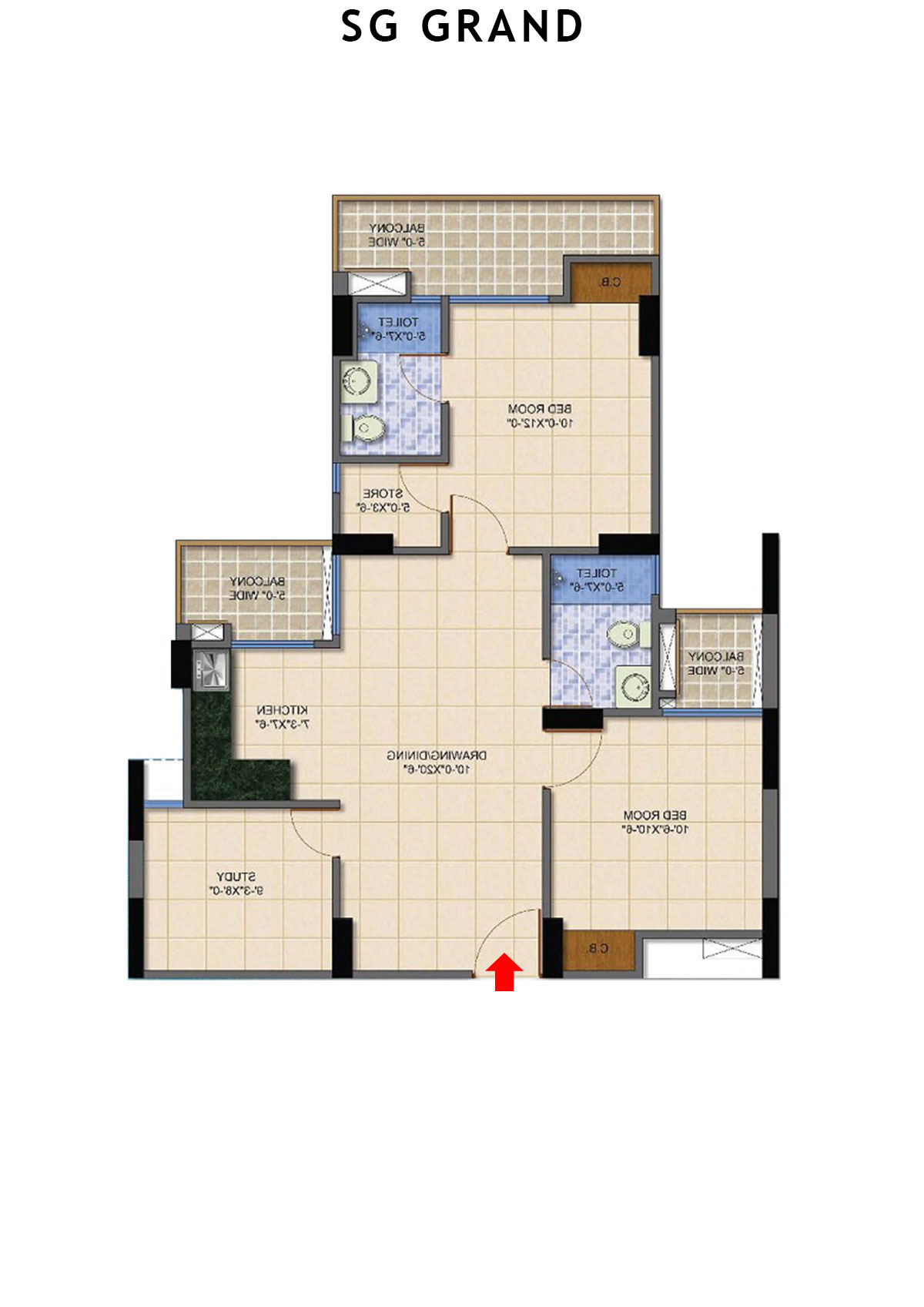 Sg Grand Emerald Unit 2 Floor Plan