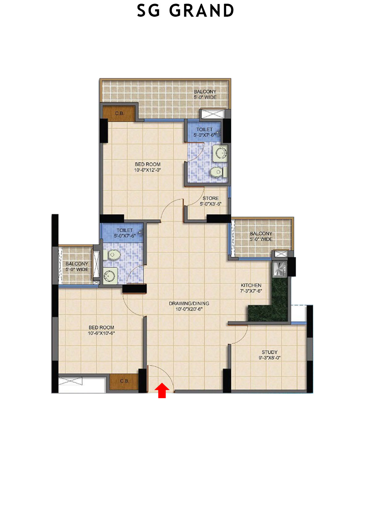 Sg Grand Emerald Unit 4 Floor Plan