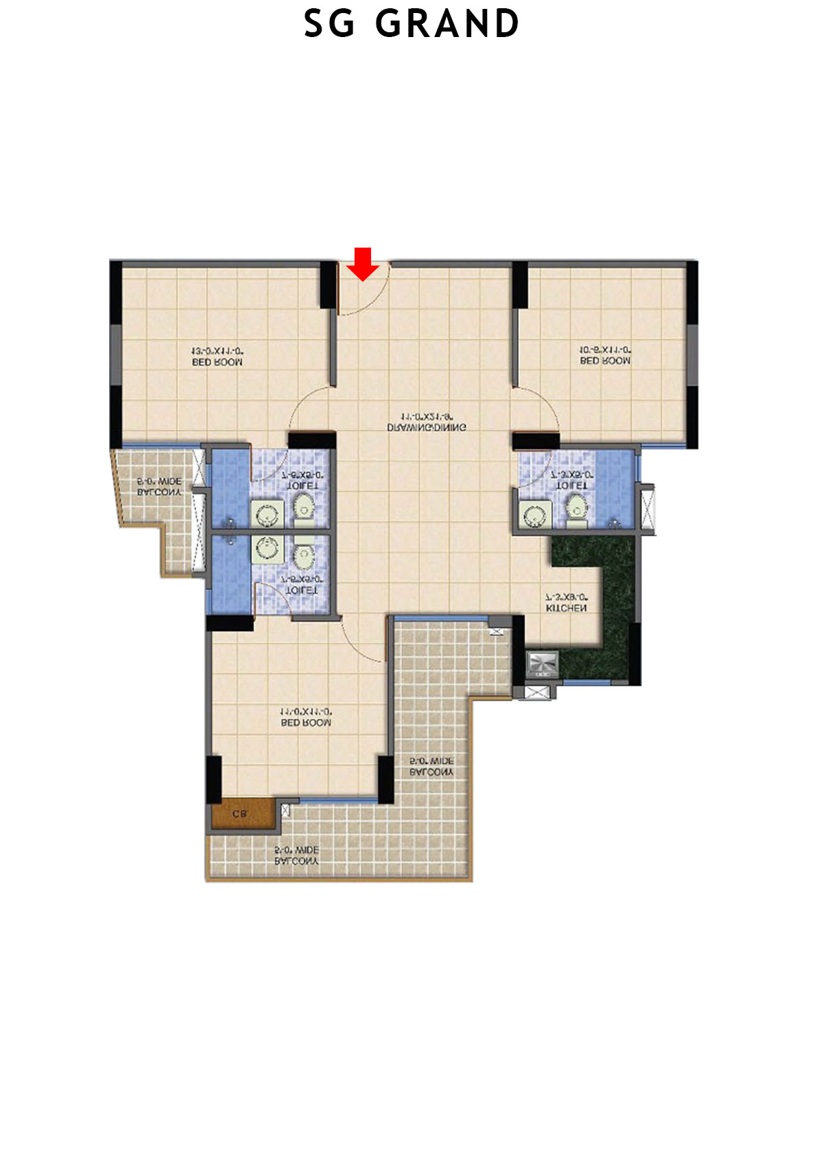 Sg Grand Emerald Unit 8 Floor Plan