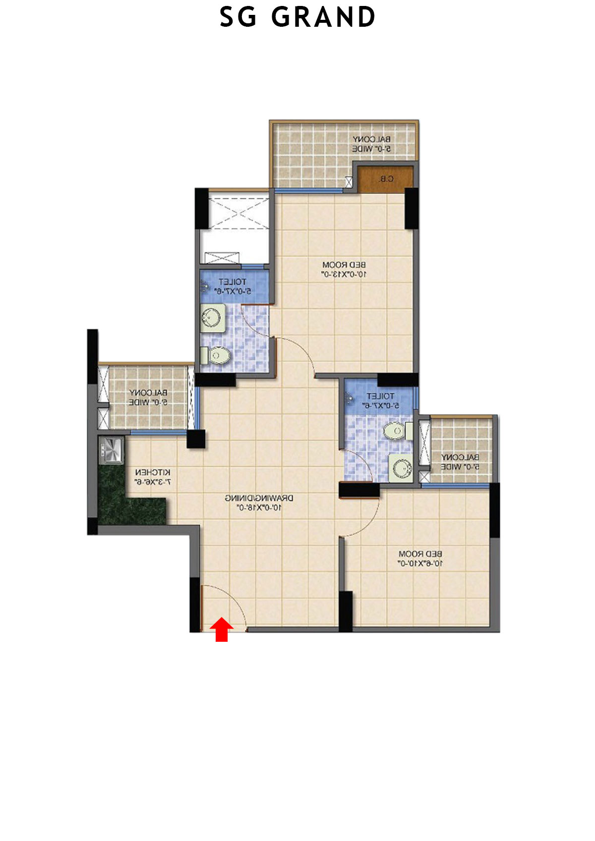Sg Grand Pearl Unit 4 Floor Plan