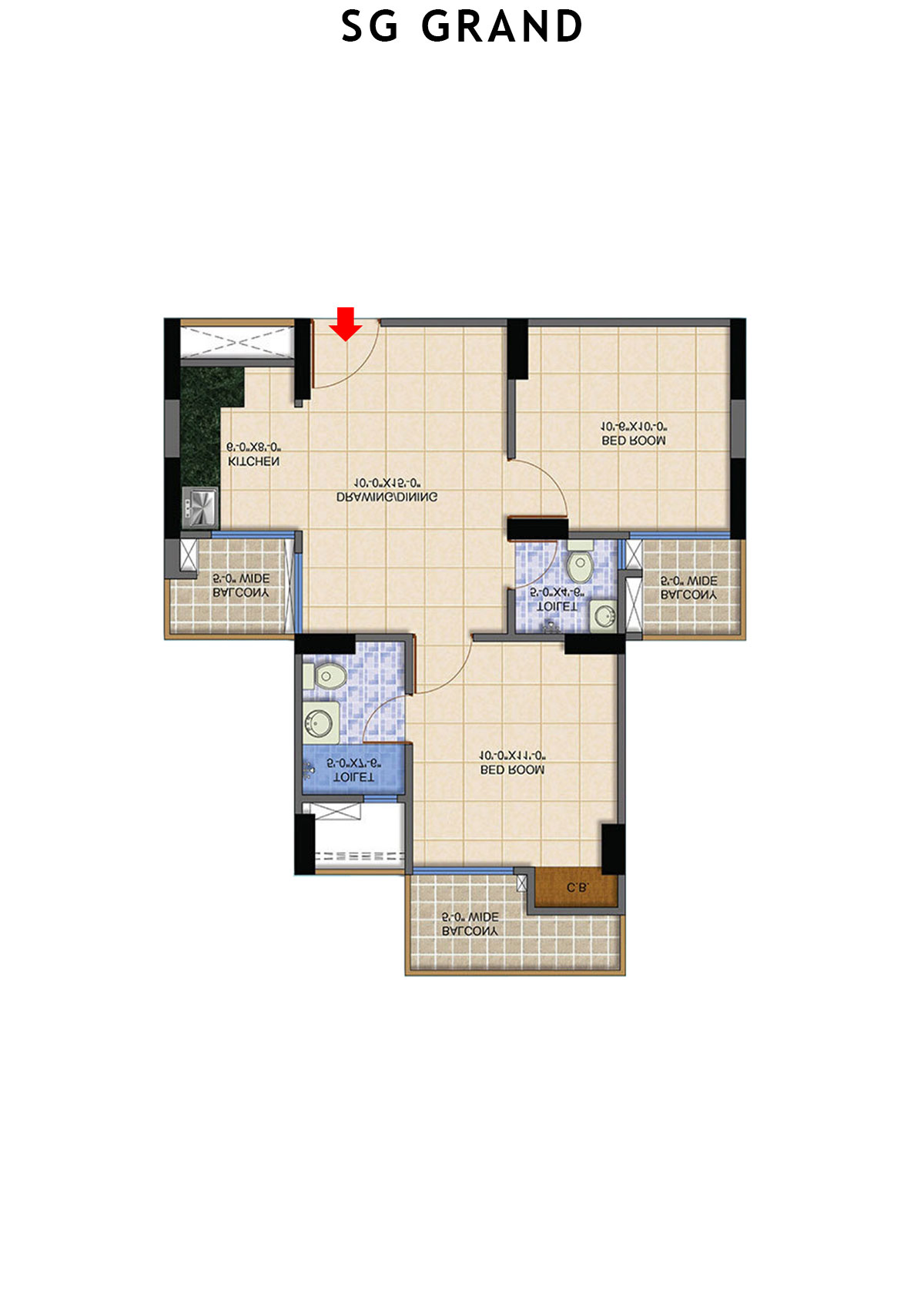 Sg Grand Pearl Unit 8 Floor Plan