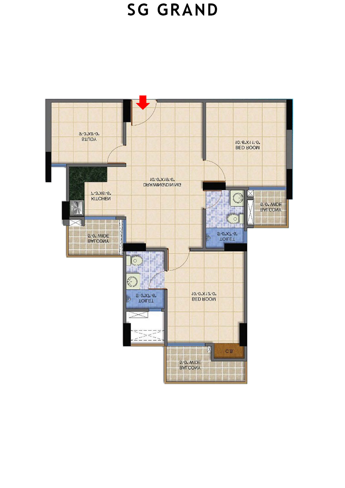 Sg Grand Pearl Unit 9 Floor Plan