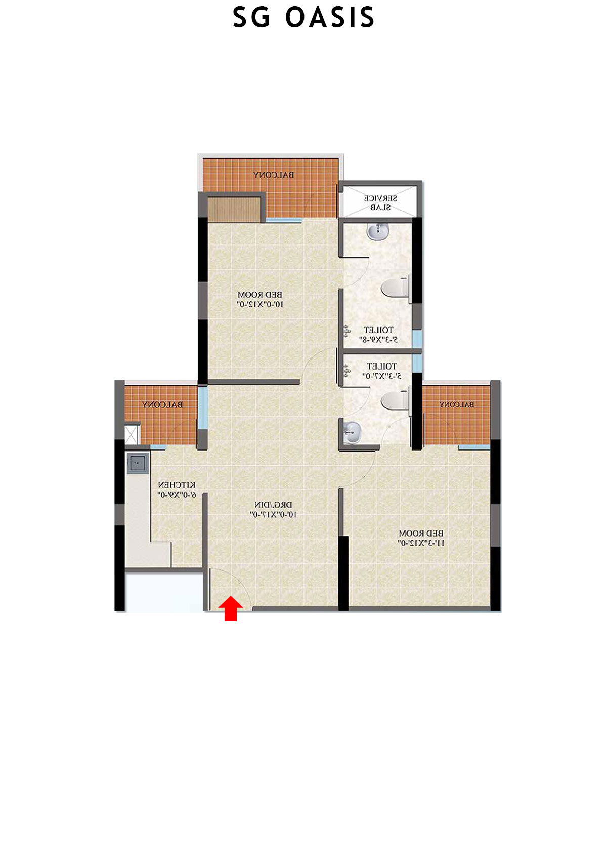 Sg Oasis Tower A Unit 3 Floor Plan
