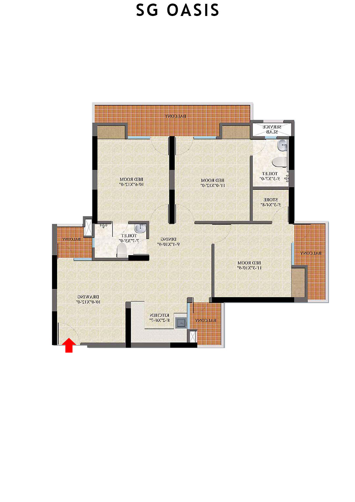 Sg Oasis Tower A Unit 4 Floor Plan