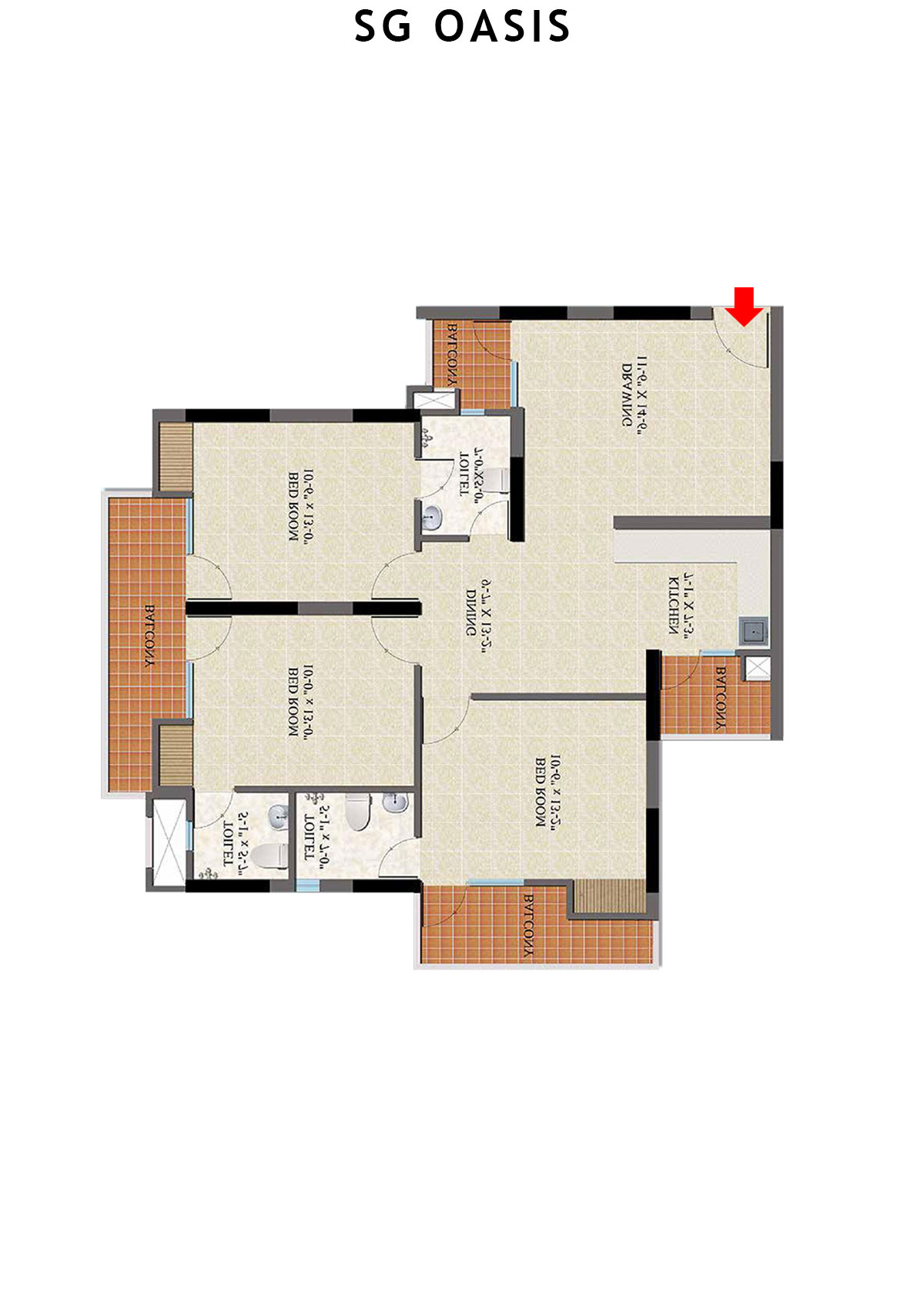 Sg Oasis Tower A Unit 7 Floor Plan
