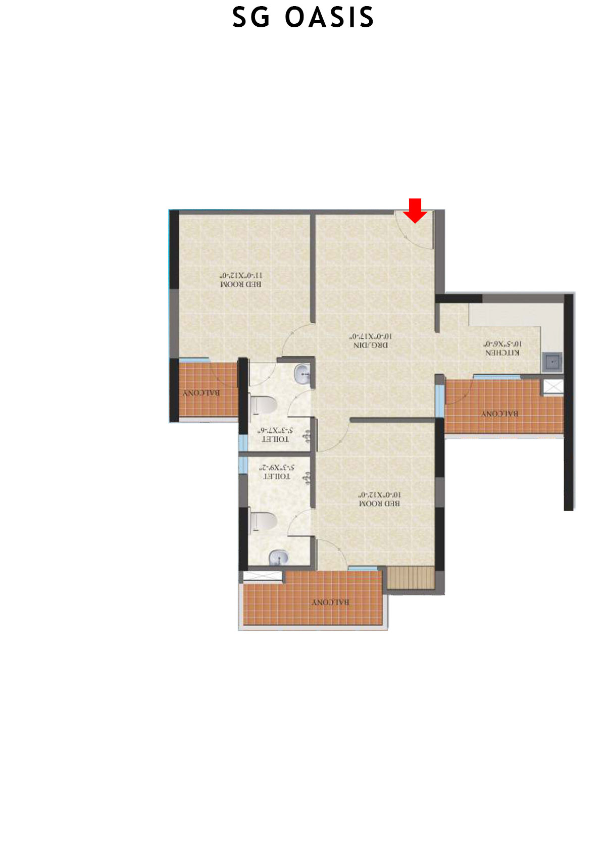 Sg Oasis Tower A Unit 8 Floor Plan