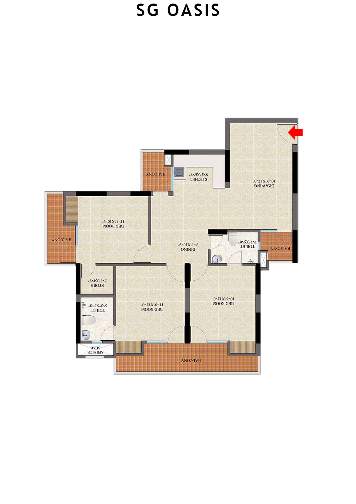 Sg Oasis Tower A Unit 9 Floor Plan