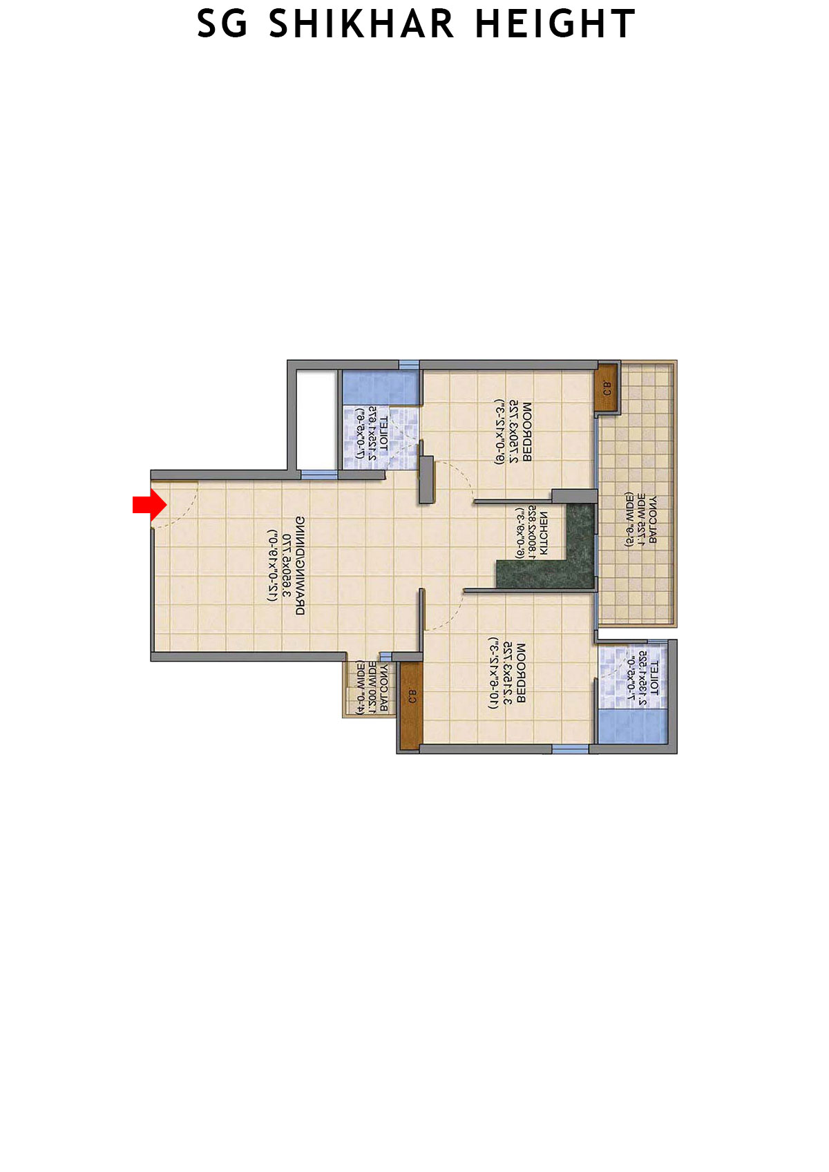 Sg Shikhar Height Tower A2 Unit 4 Floor Plan