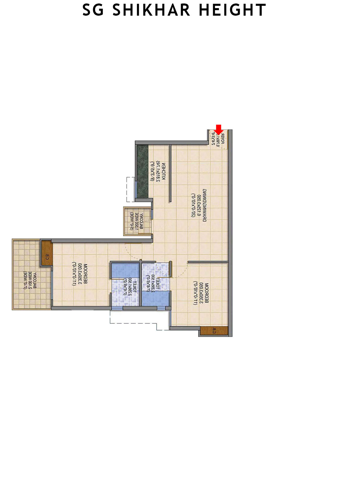 Sg Shikhar Height Tower A2 Unit 6 Floor Plan