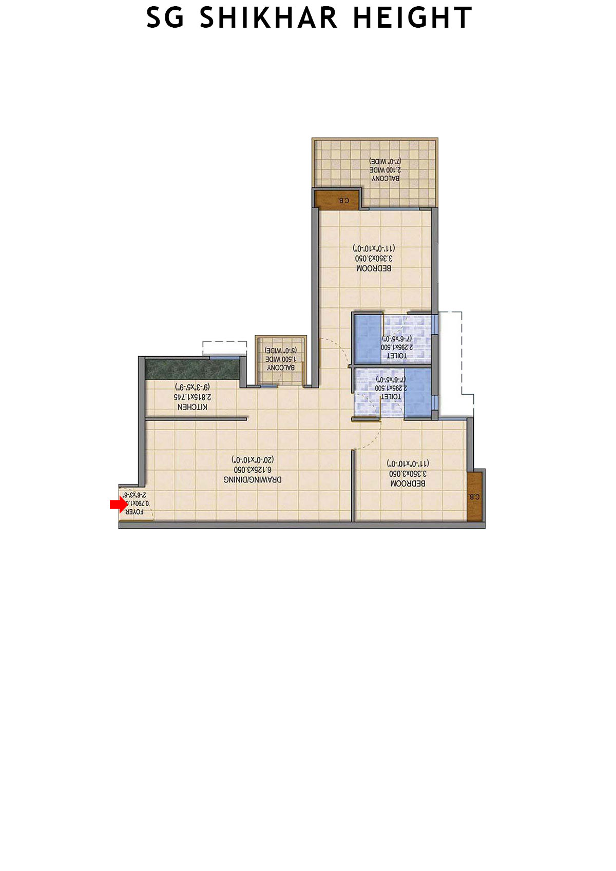 Sg Shikhar Height Tower A4 Unit 6 Floor Plan