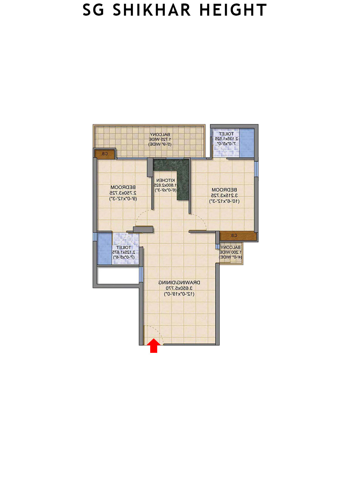 Sg Shikhar Height Tower A4 Unit 7 Floor Plan