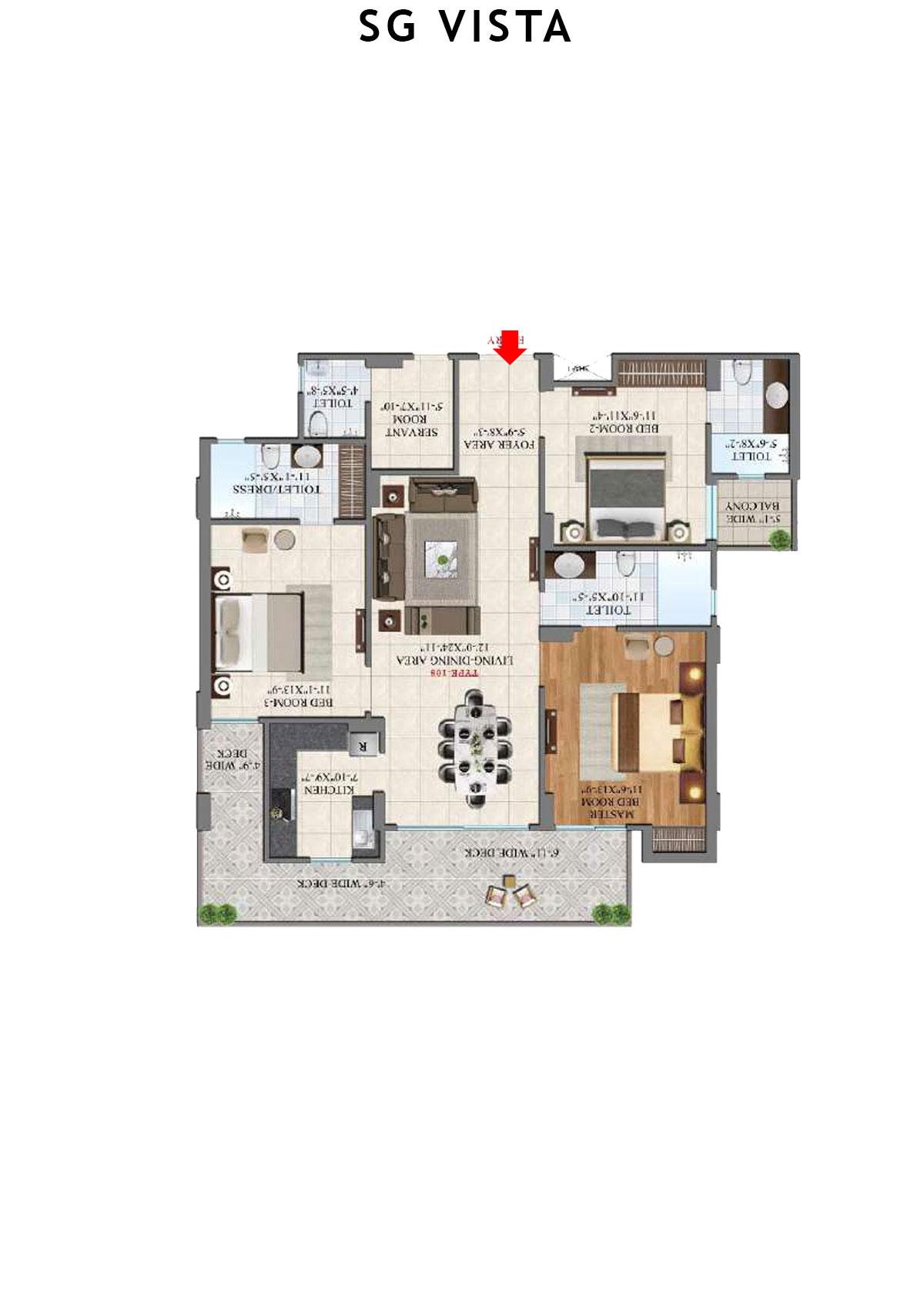 SG Vista Block B Unit 8 Floor Plan