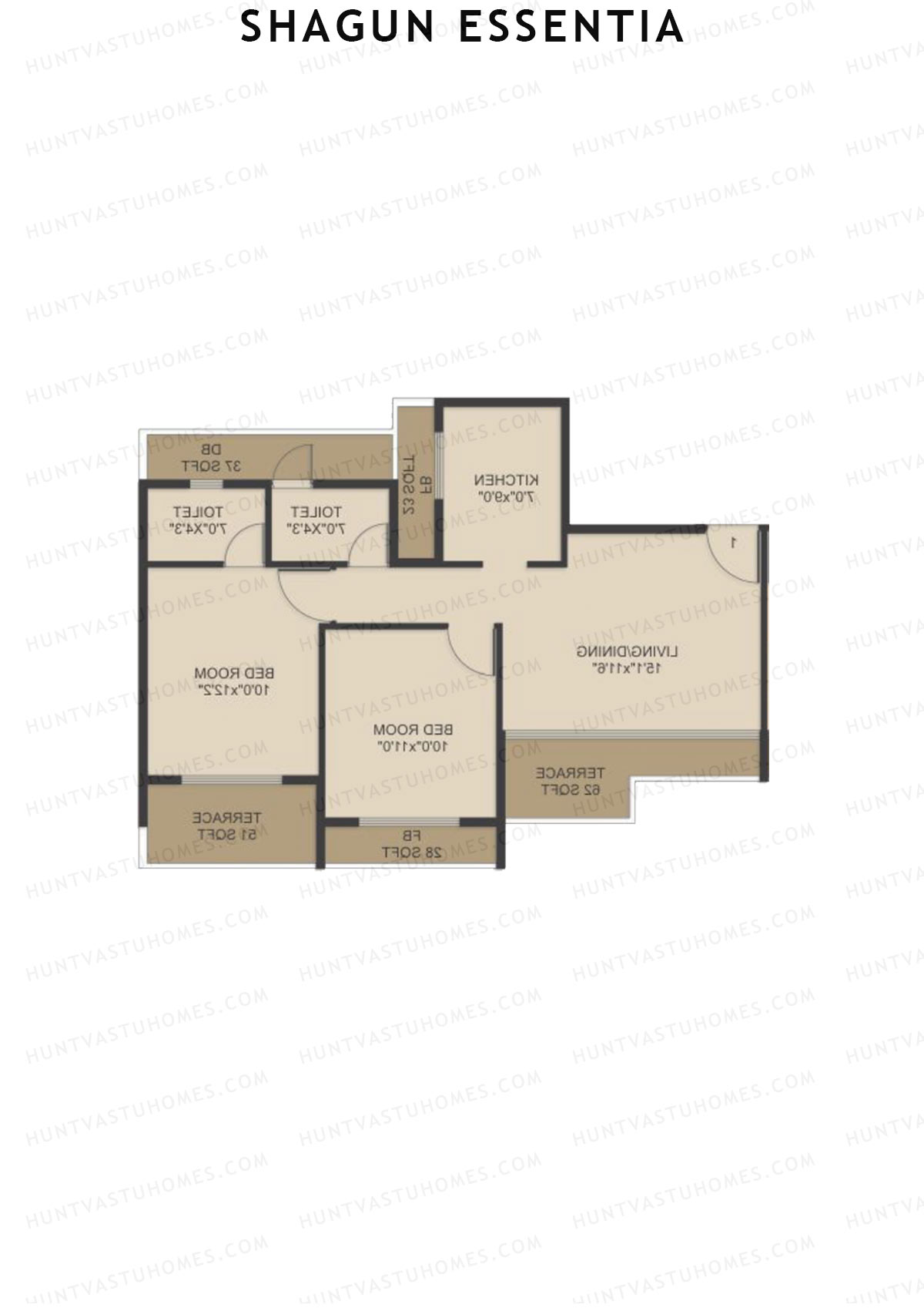 Shagun Essentia Tower A Unit 2 Floor Plan