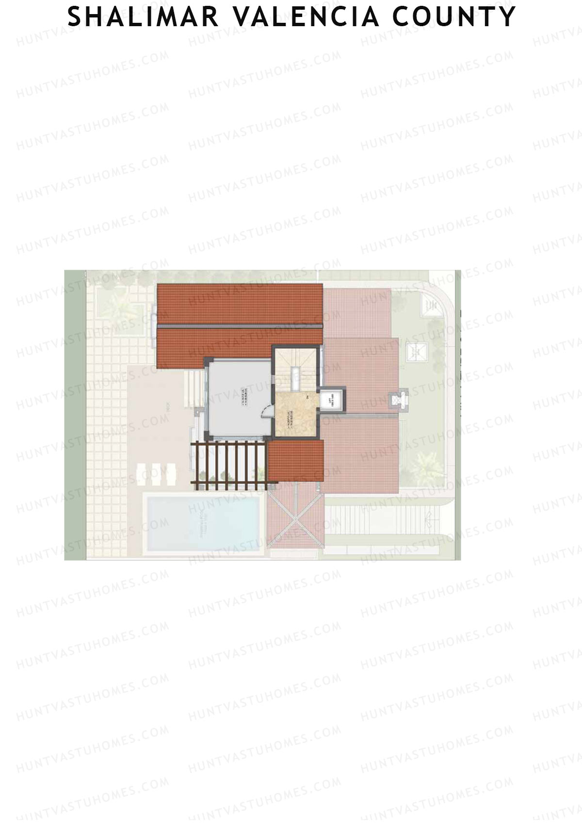 Shalimar Valencia County, Villas 1-6, Unit 3 (Villa), 4BHK, Super Area 6129   sq ft 