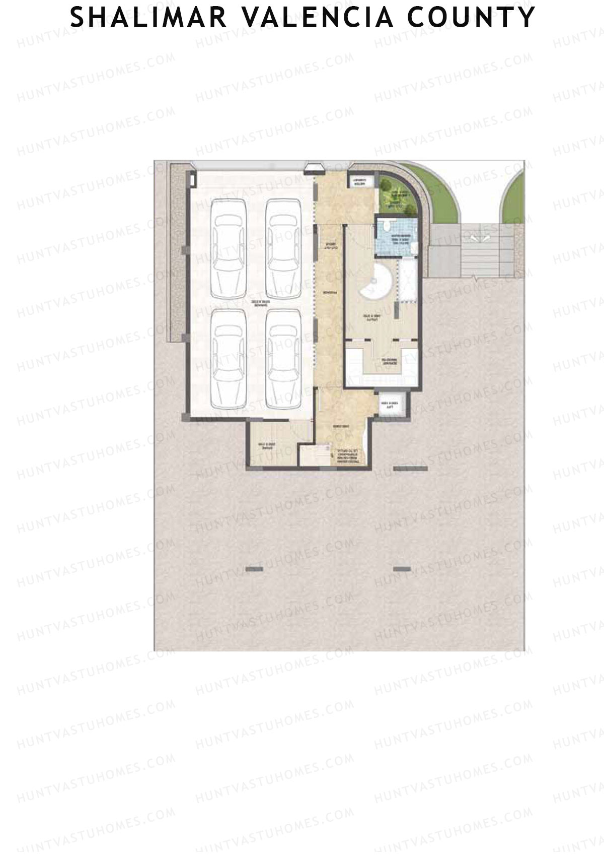 Shalimar Valencia County, Villas 24-30, Unit 29 (Villa), 4BHK, Super Area 6470   sq ft 