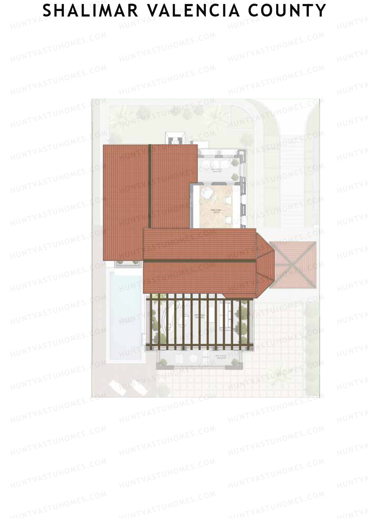 Shalimar Valencia County, Villas 24-30, Unit 29 (Villa), 4BHK, Super Area 6470   sq ft 