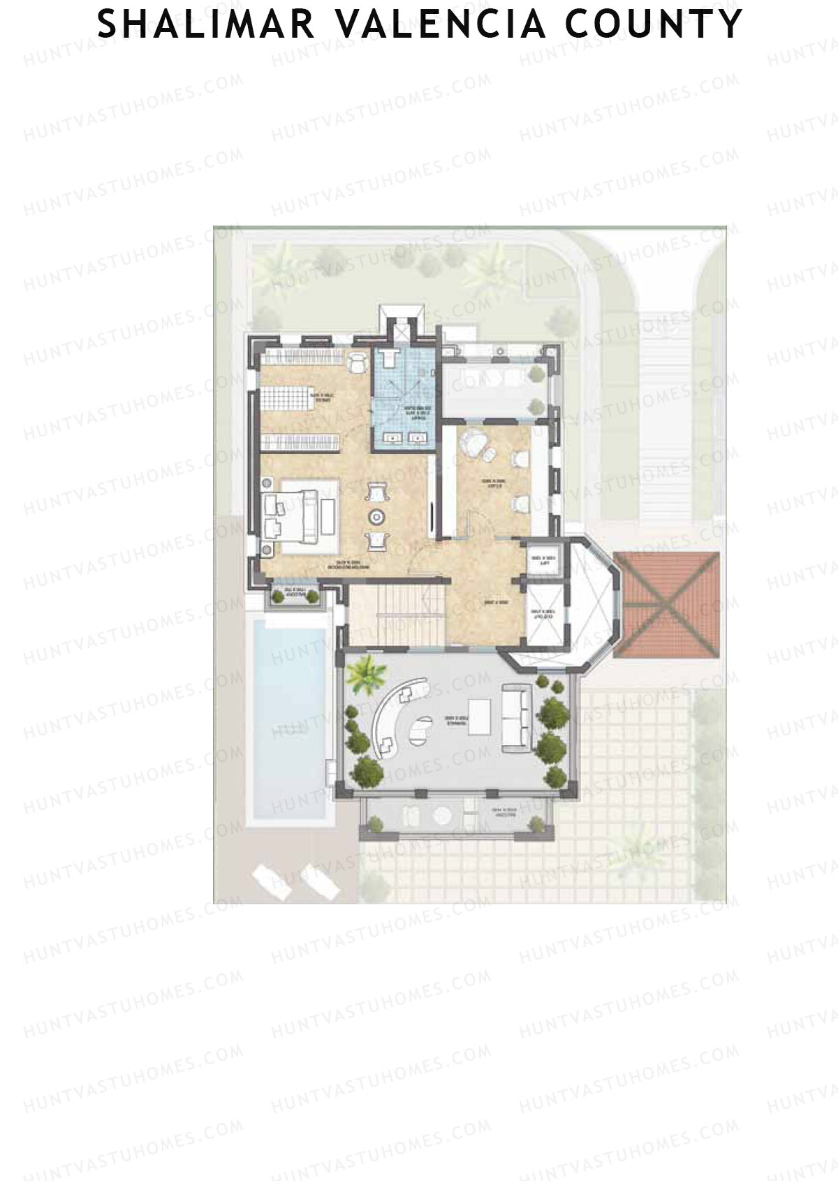 Shalimar Valencia County, Villas 24-30, Unit 30 (Villa), 4BHK, Super Area 6470   sq ft 