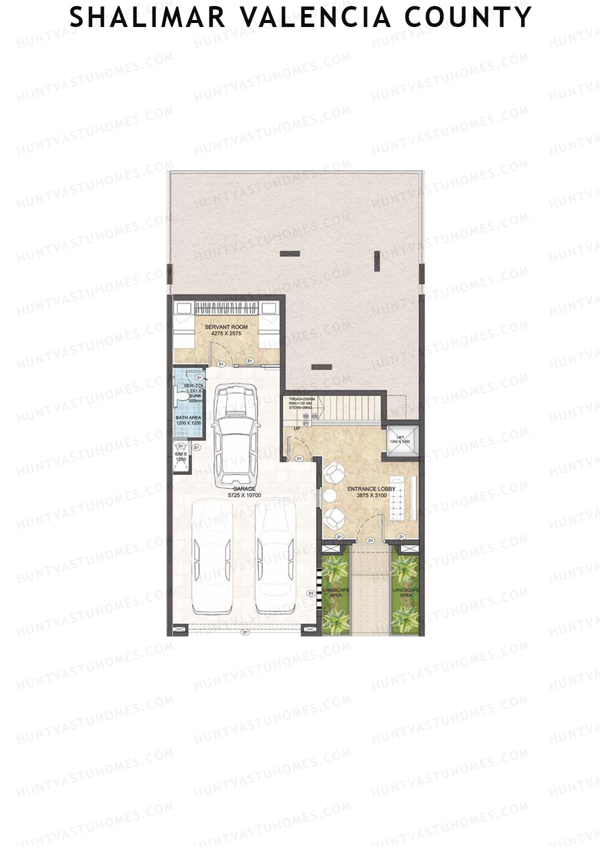 Shalimar Valencia County, Villas 32-46, Unit 43 (Villa), 5BHK, Super Area 4025   sq ft 
