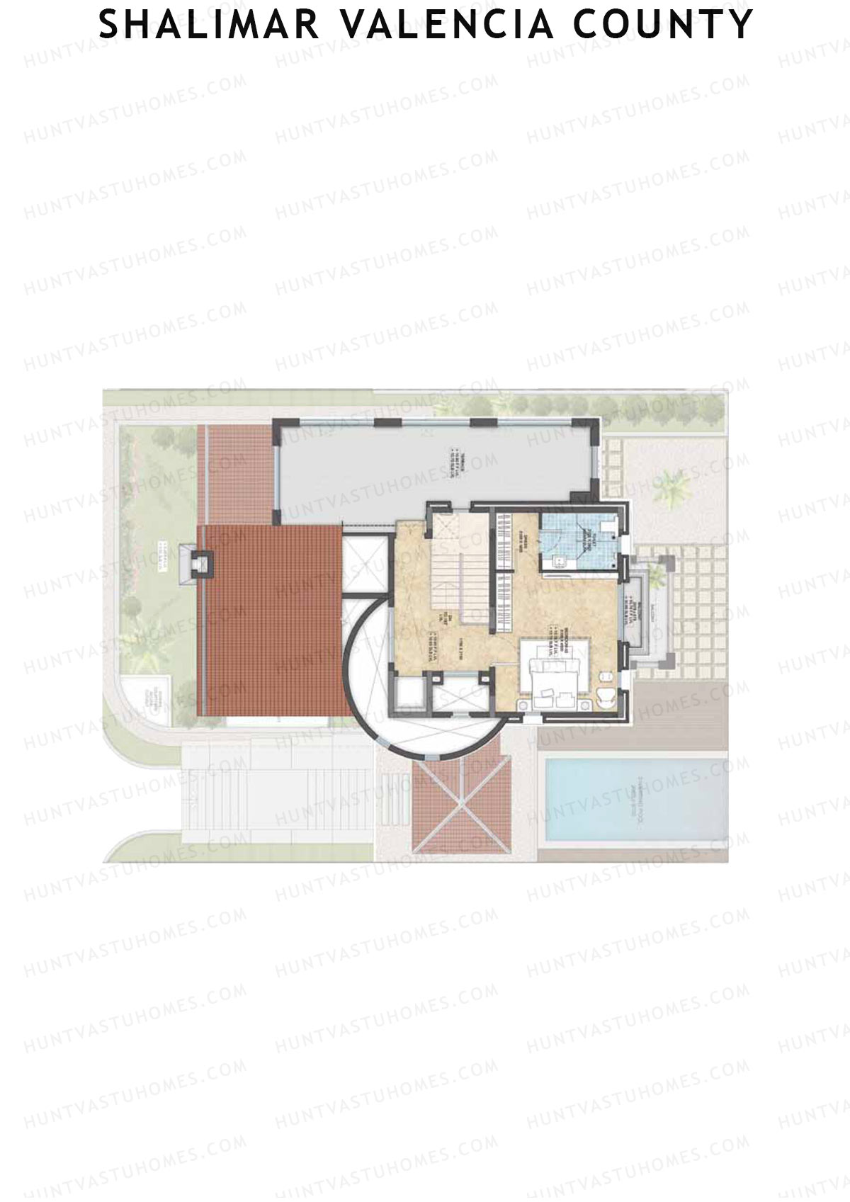 Shalimar Valencia County, Villas 7-12, Unit 12 (Villa), 4BHK, Super Area 5725   sq ft 