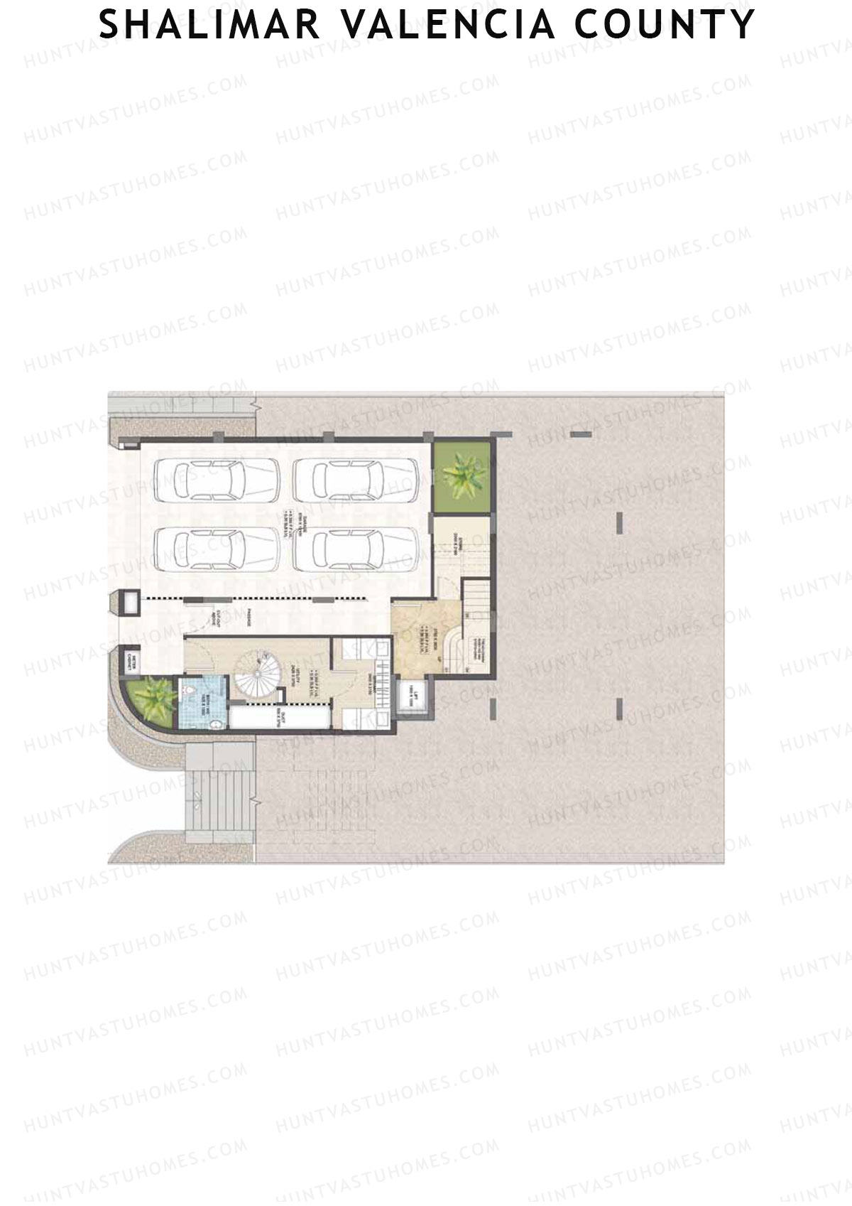 Shalimar Valencia County, Villas 7-12, Unit 7 (Villa), 4BHK, Super Area 5725   sq ft 