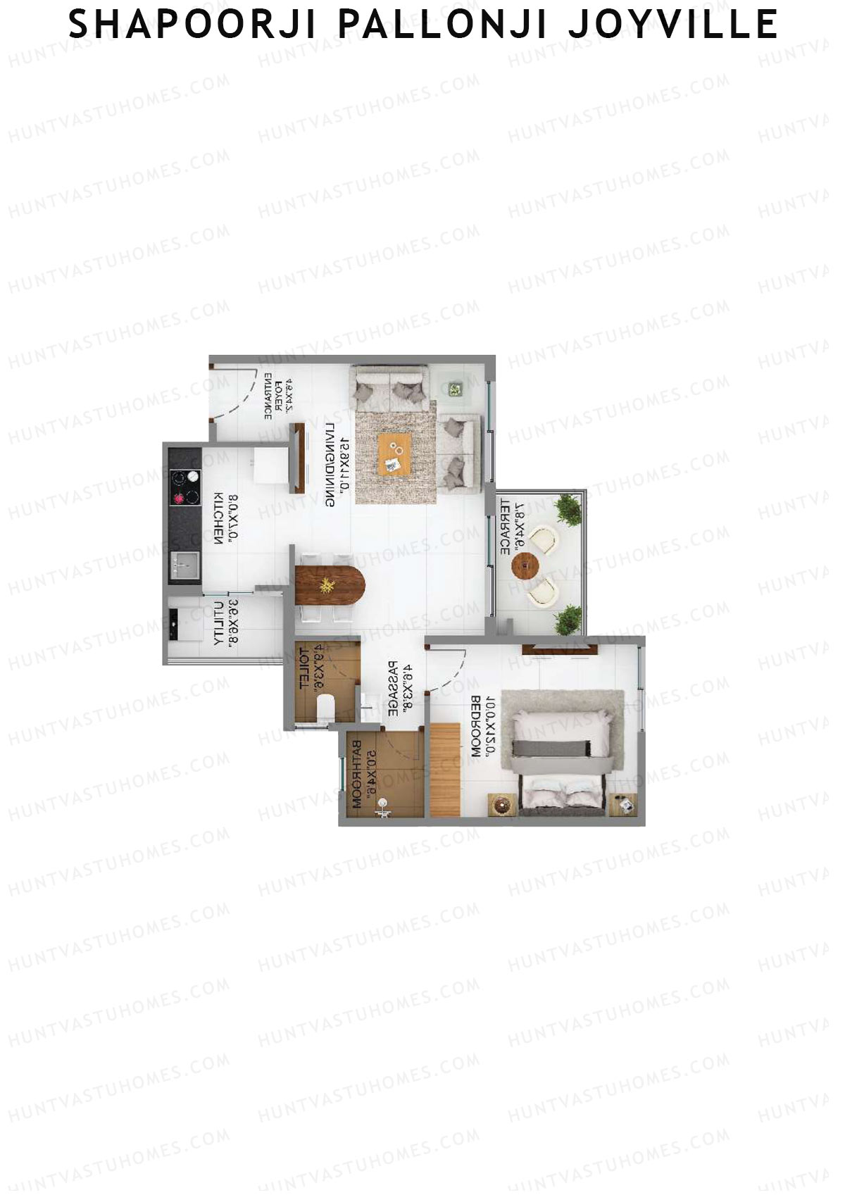 Shapoorji Pallonji Joyville Sierra Unit 6 Floor Plan