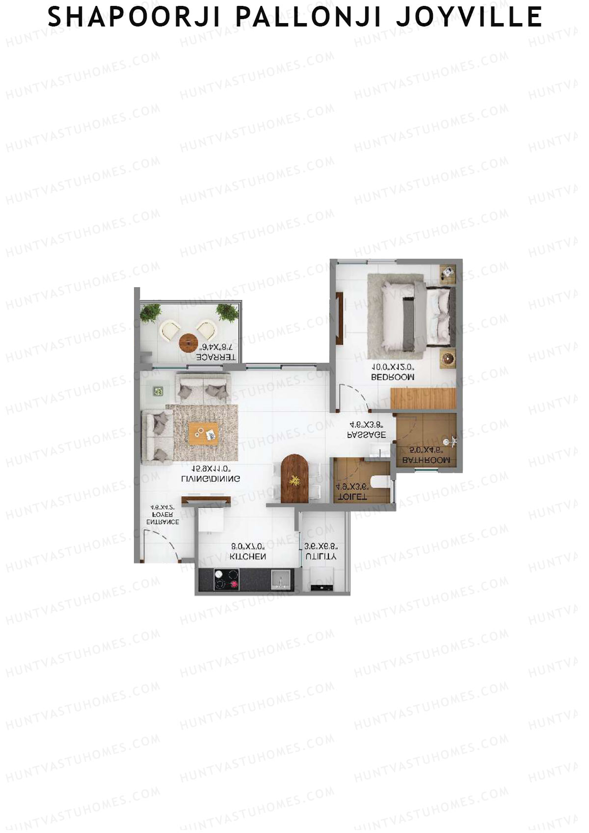 Shapoorji Pallonji Joyville Alpine Unit 6 Floor Plan