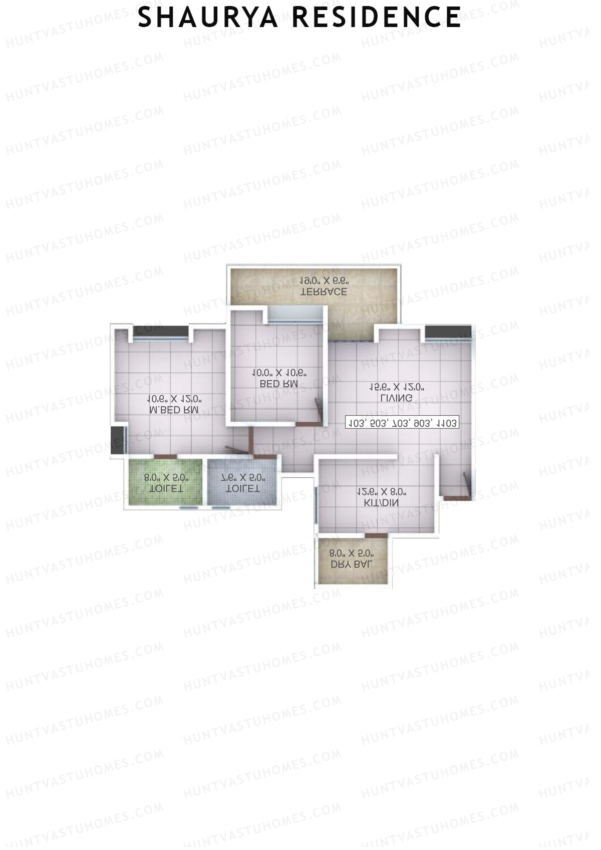 Shaurya Residence Tower C Unit 4 Floor Plan
